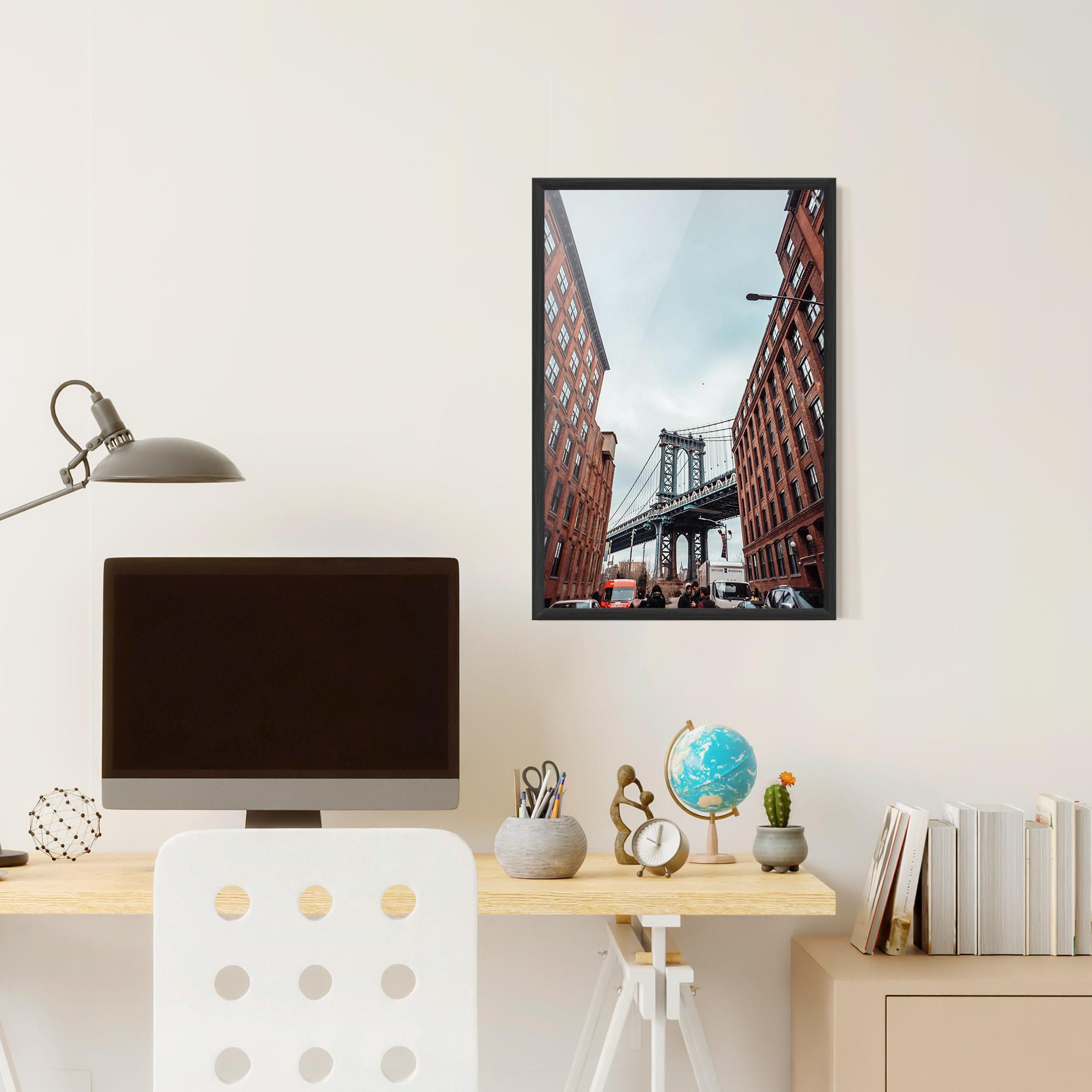 Poster Înrămat Bridge Building View mockup 6