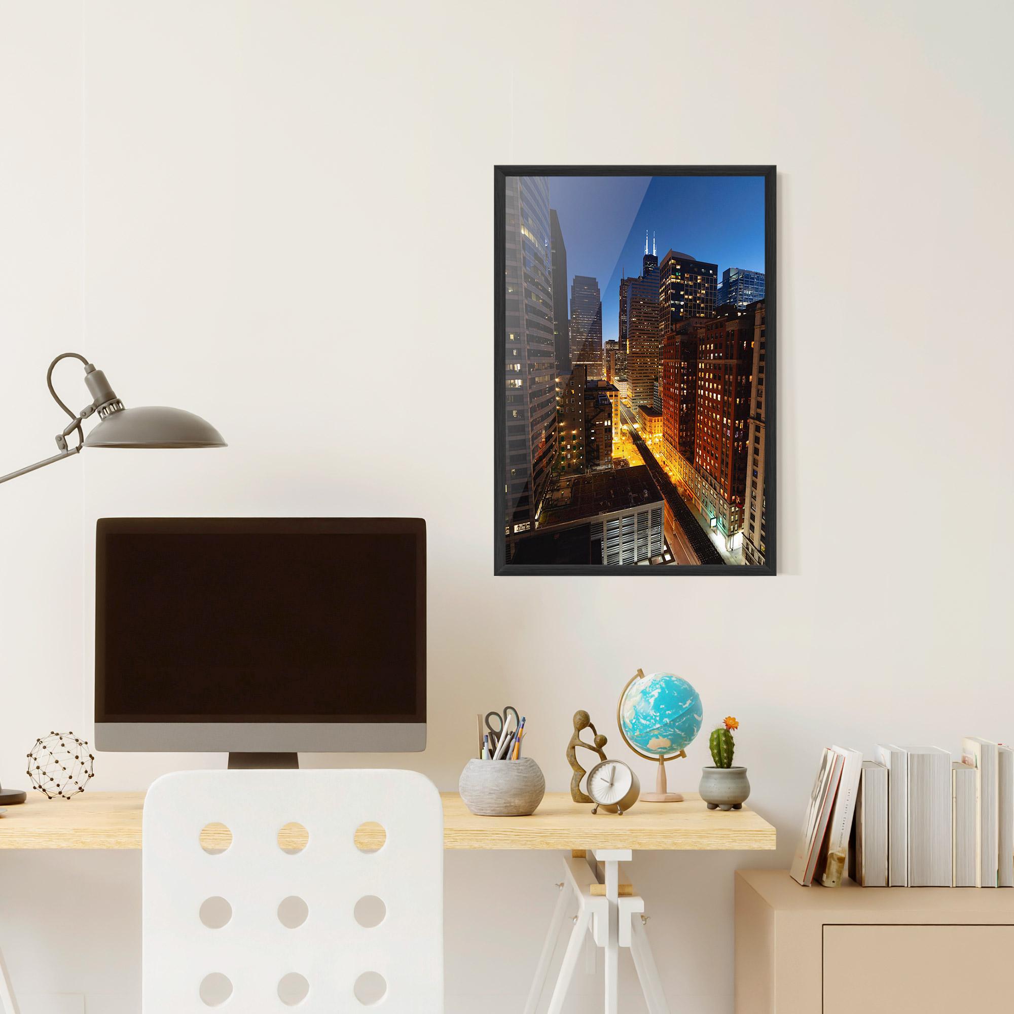 Poster Înrămat Hight City Building mockup 6
