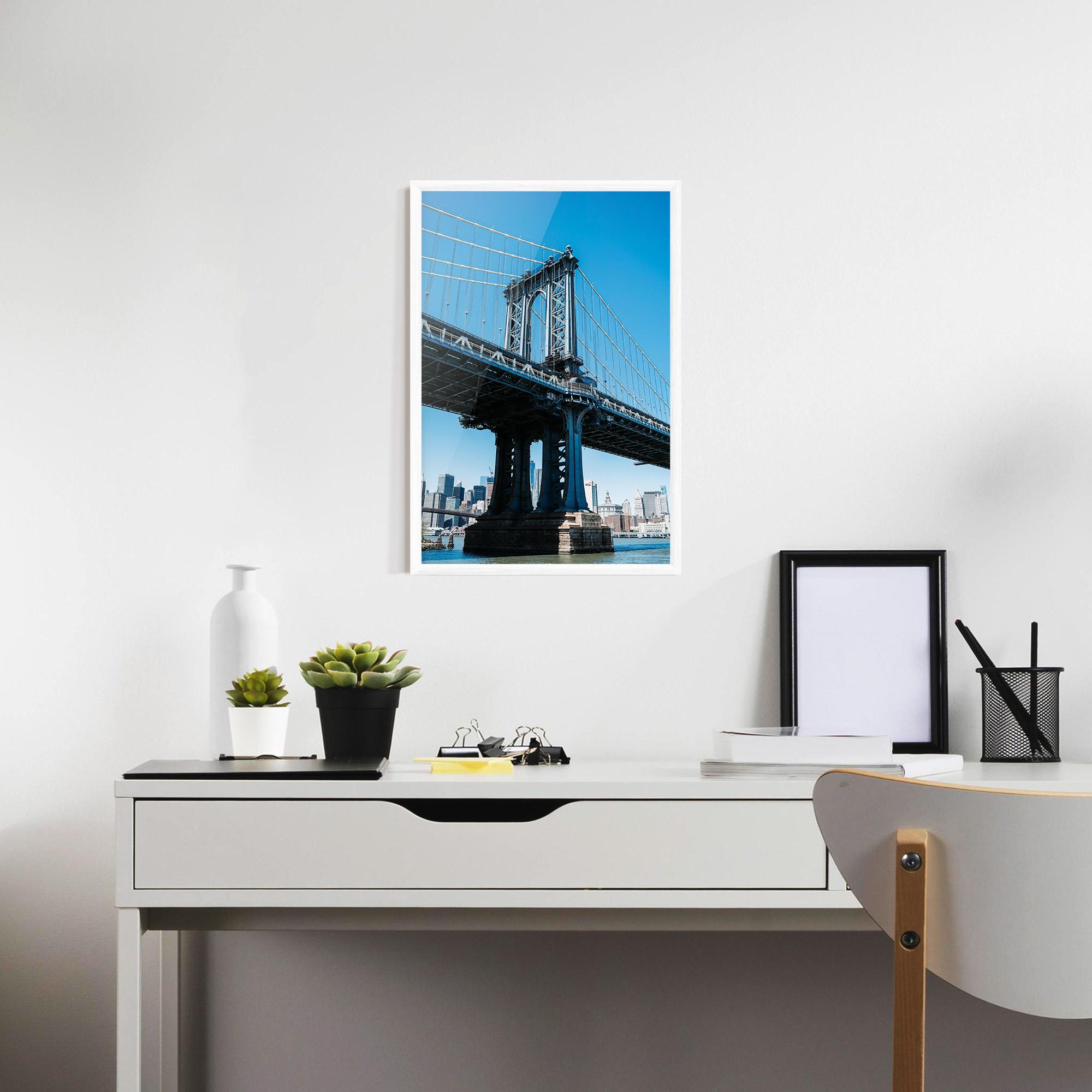 Poster Înrămat Blue Sky Bridge mockup 7
