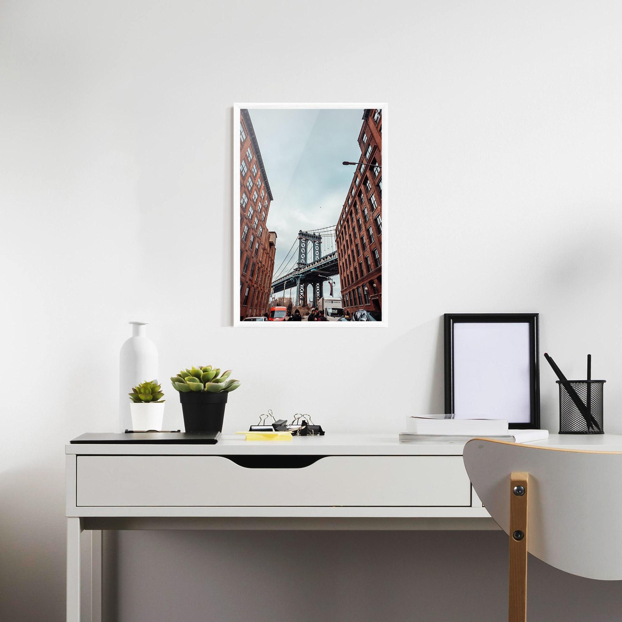 Poster Înrămat Bridge Building View mockup 7