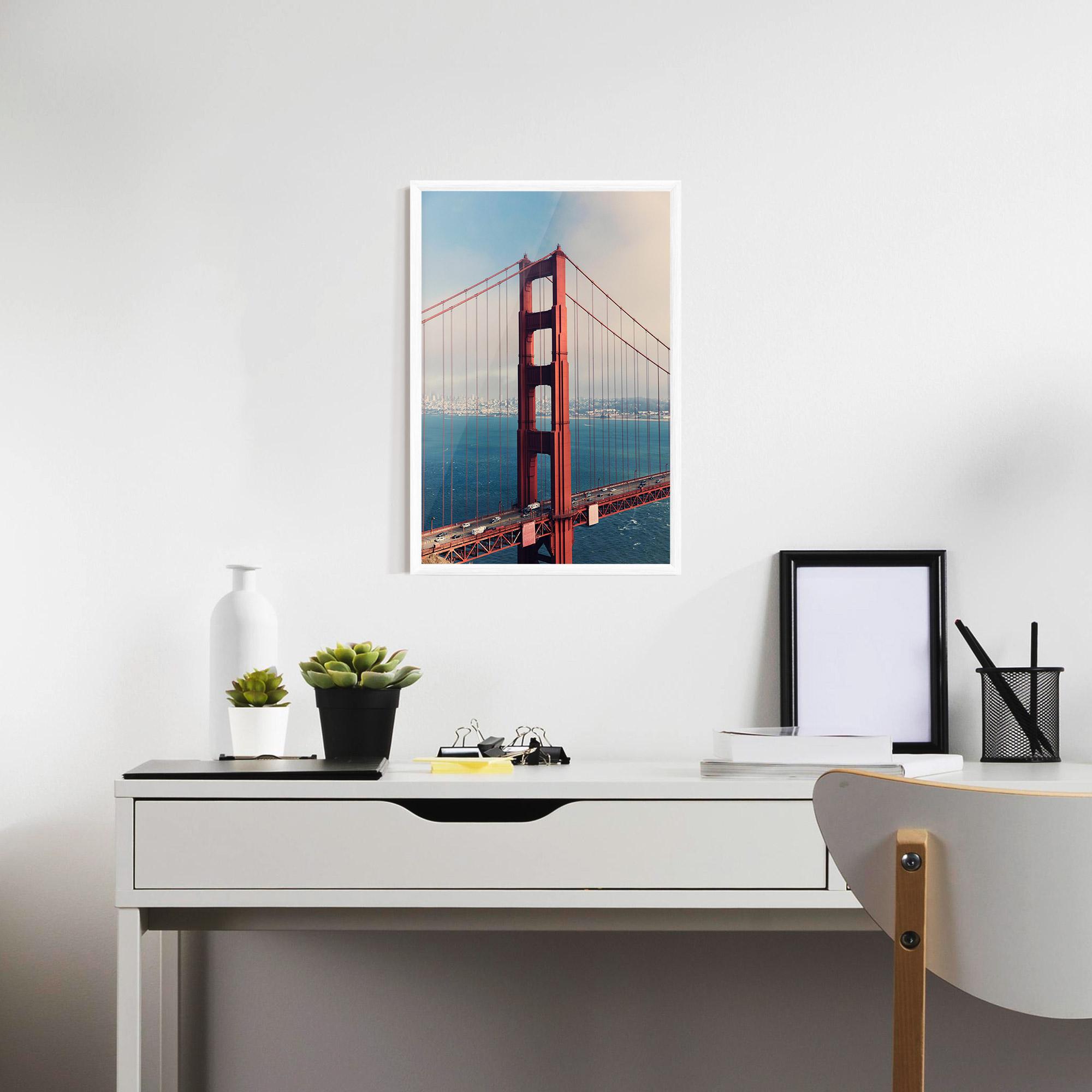 Poster Înrămat Red High Bridge mockup 7