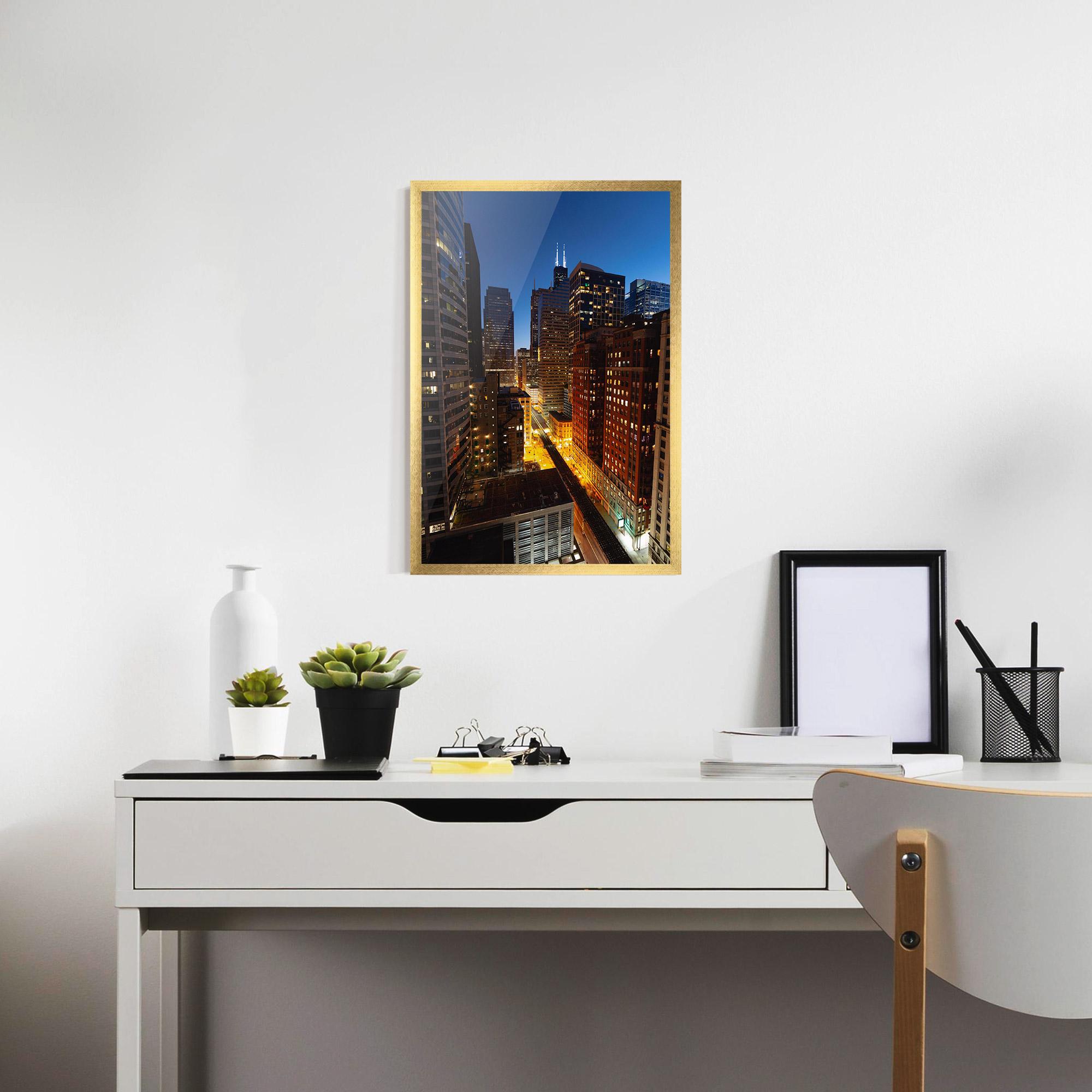 Poster Înrămat Hight City Building mockup 7