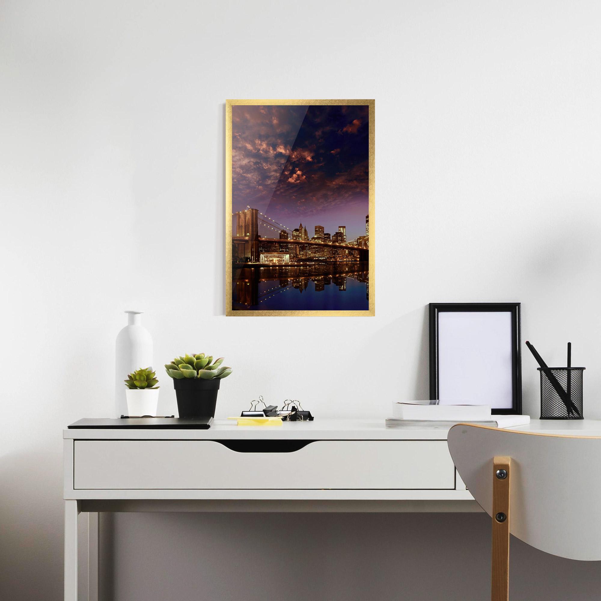 Poster Înrămat Sunset New York mockup 7