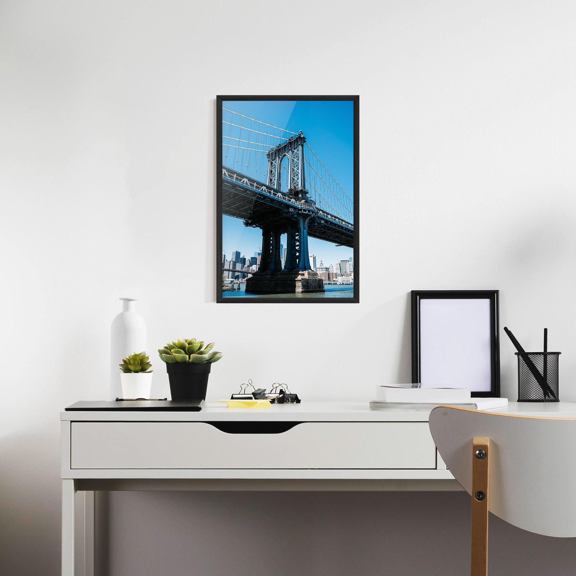 Poster Înrămat Blue Sky Bridge mockup 7