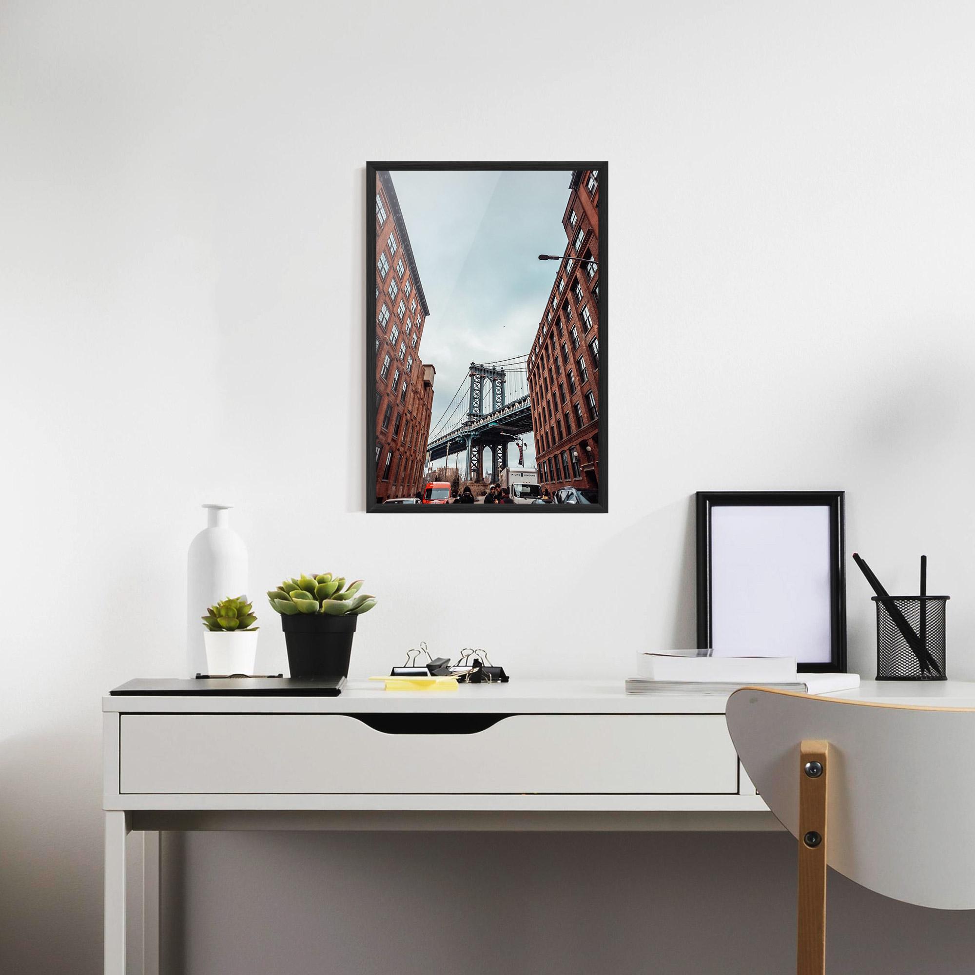 Poster Înrămat Bridge Building View mockup 7