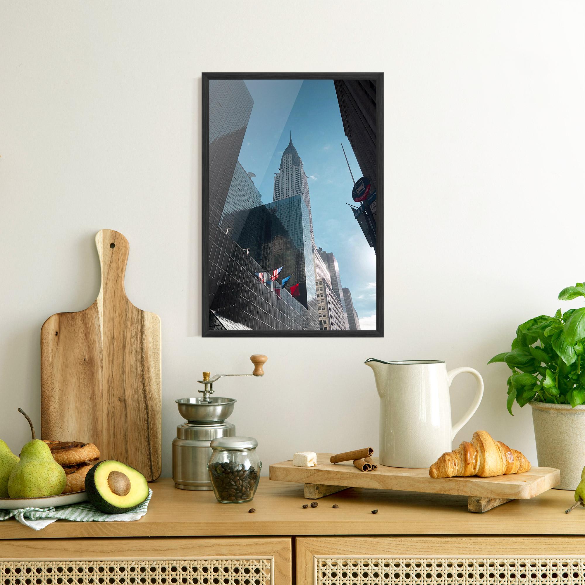 Poster Înrămat Big Glass Tower mockup 8