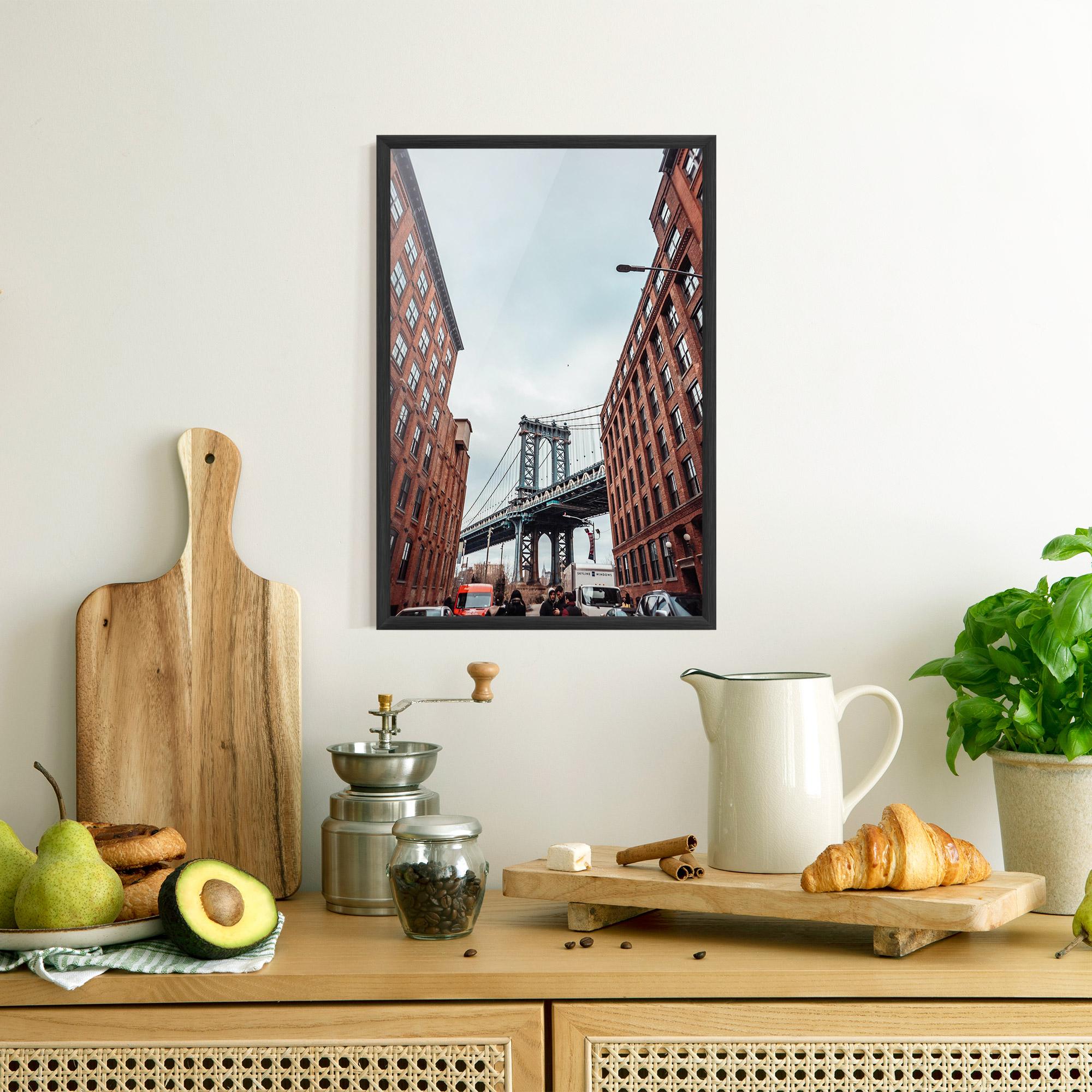 Poster Înrămat Bridge Building View mockup 8