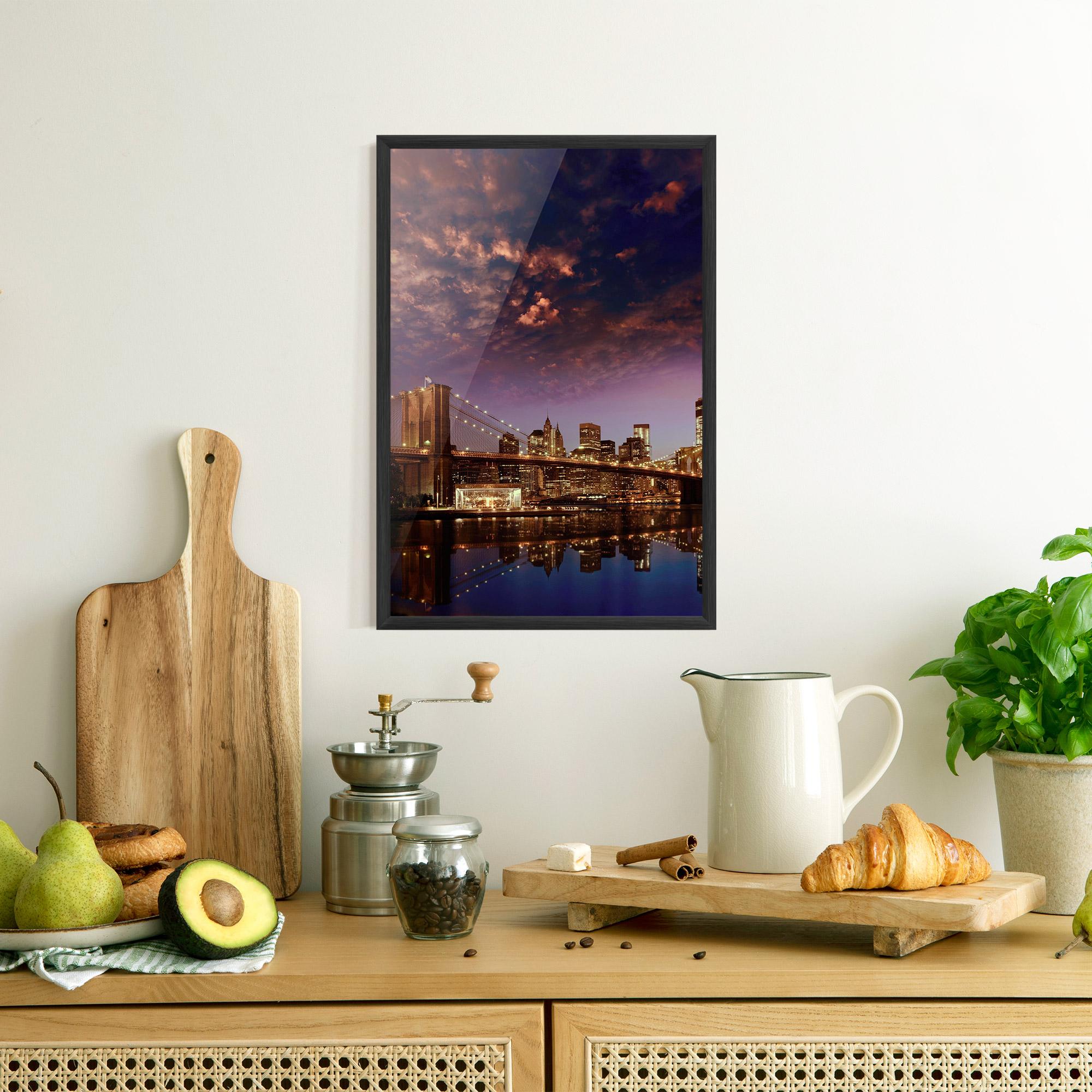 Poster Înrămat Sunset New York mockup 8