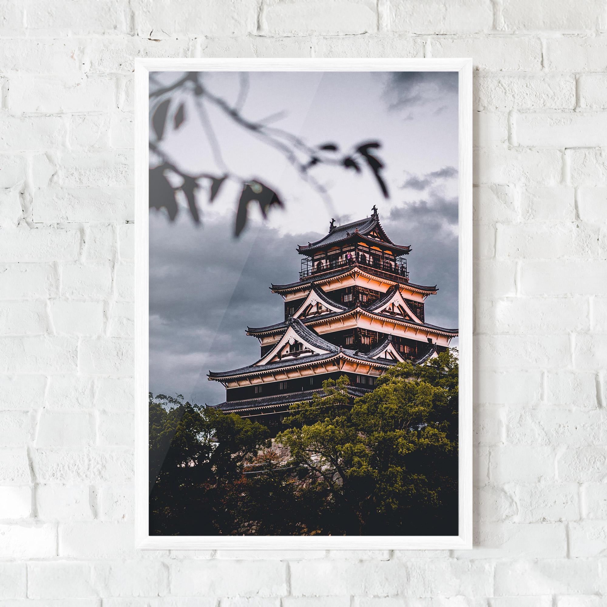 Poster Înrămat Hiroshima Castle mockup 0