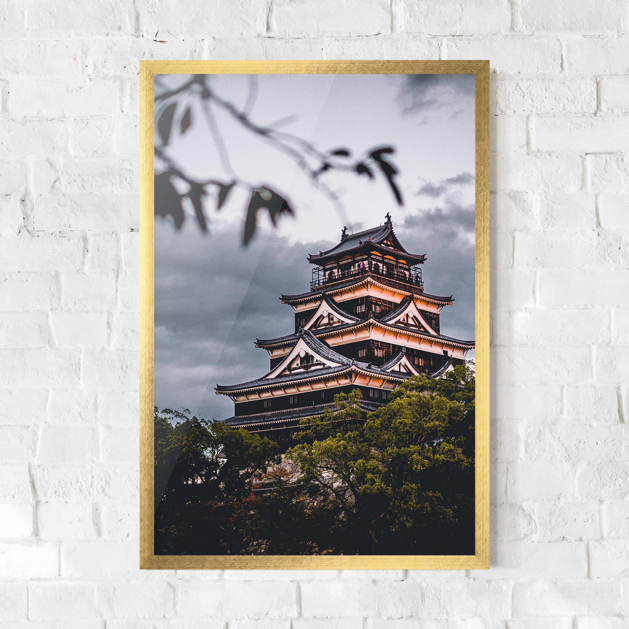 Poster Înrămat Hiroshima Castle mockup 0