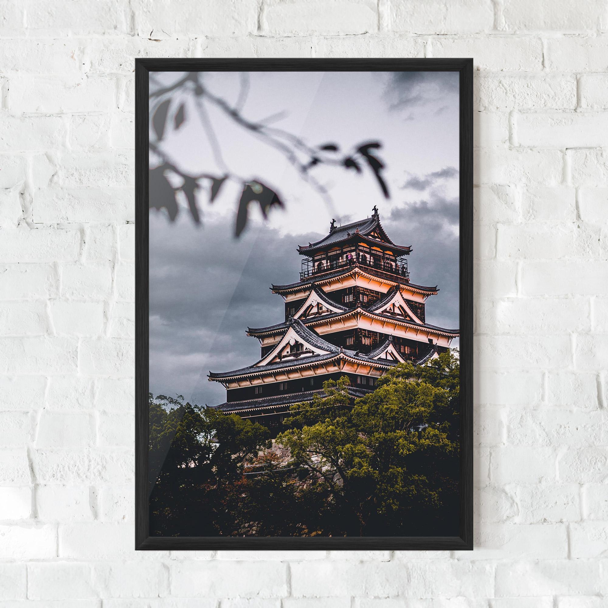 Poster Înrămat Hiroshima Castle mockup 0