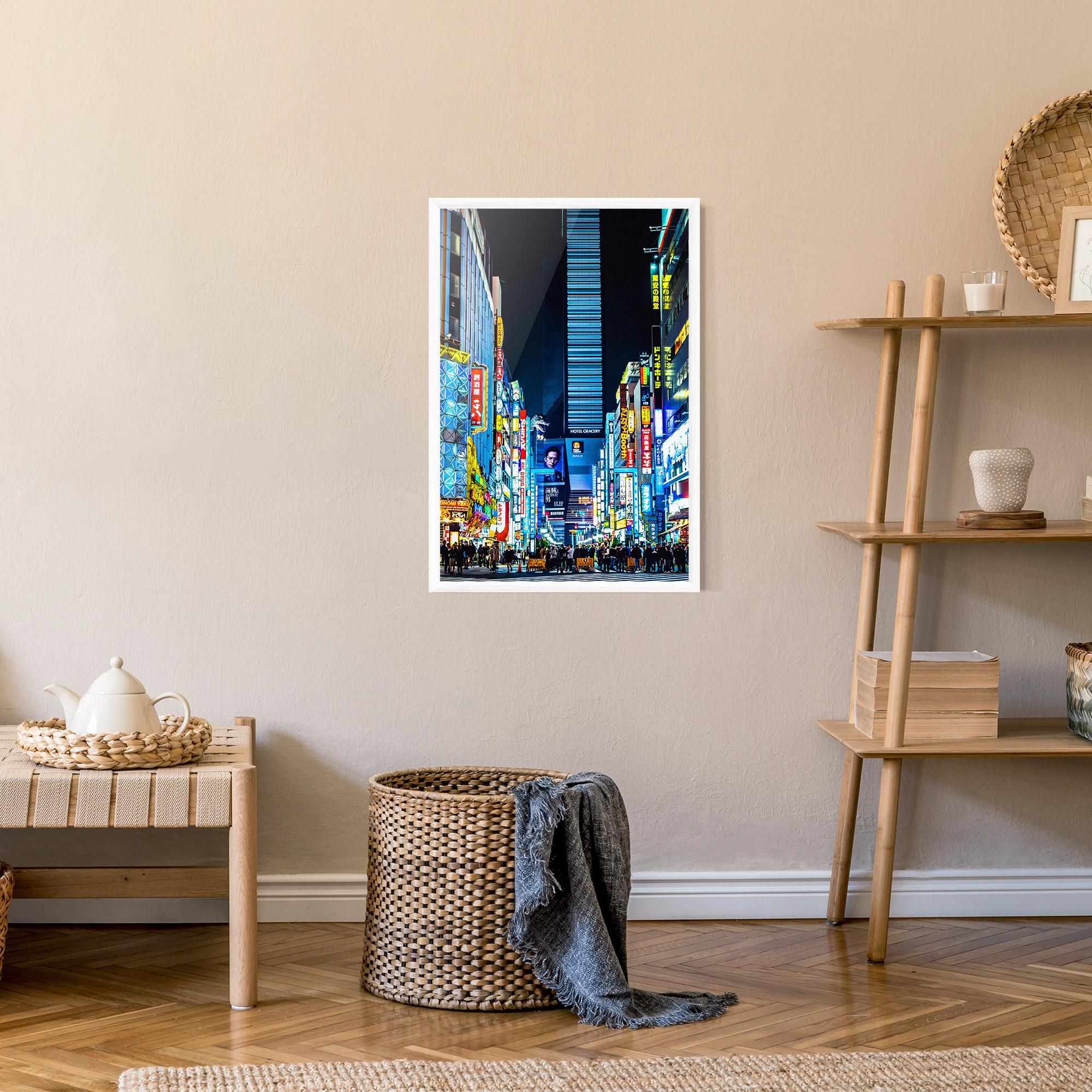 Poster Înrămat Colorful City Lights mockup 9