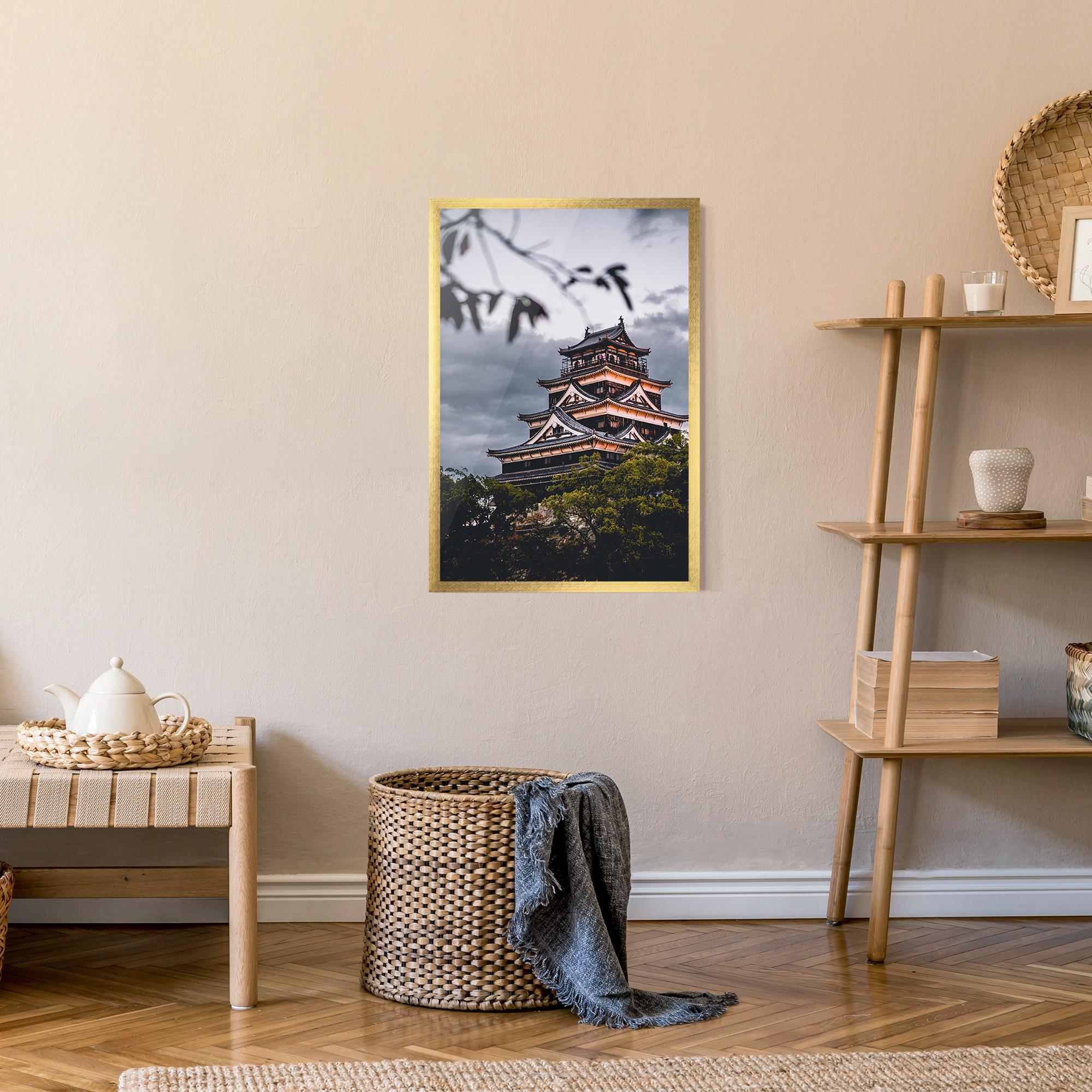 Poster Înrămat Hiroshima Castle mockup 9