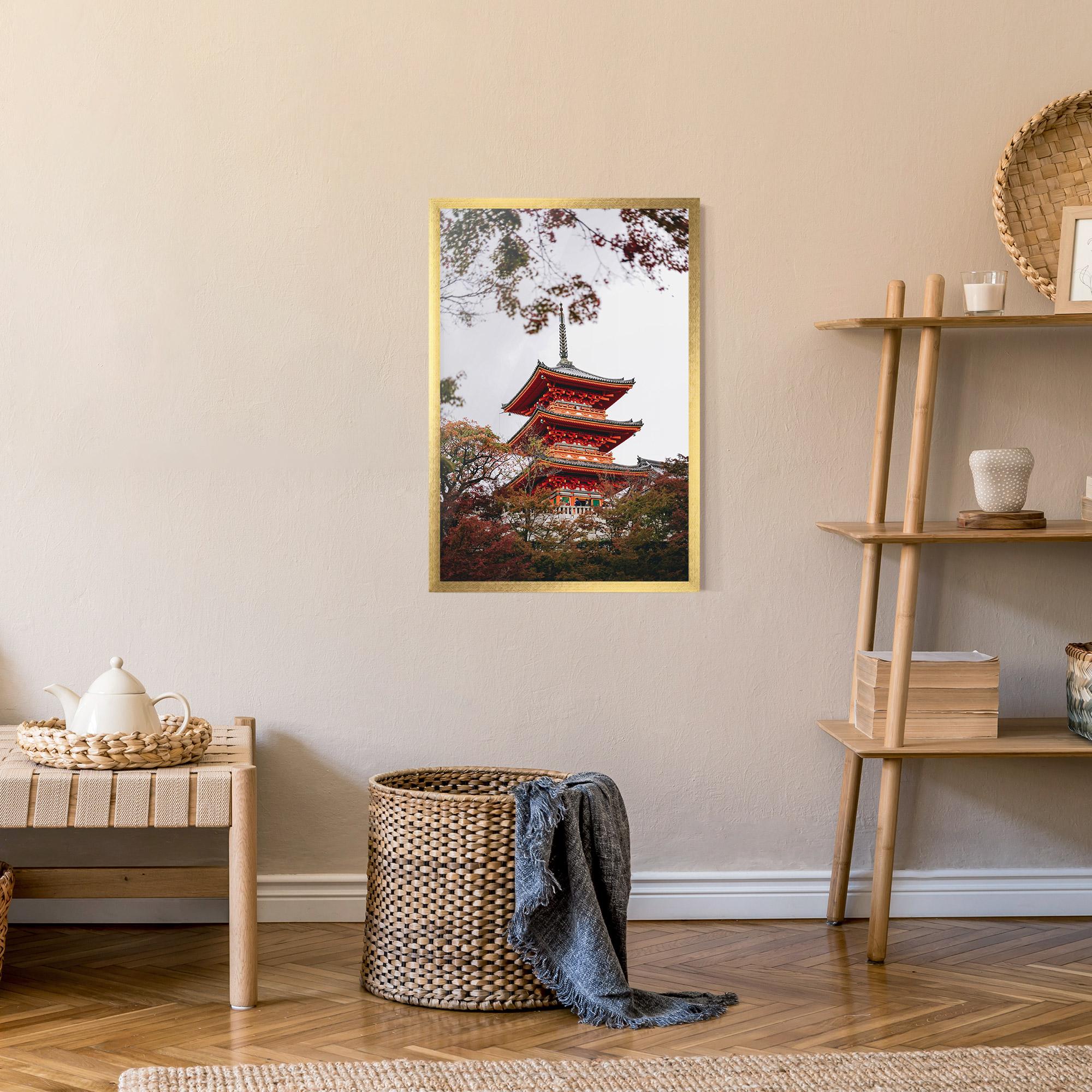 Poster Înrămat Kiyomizu Dera mockup 9