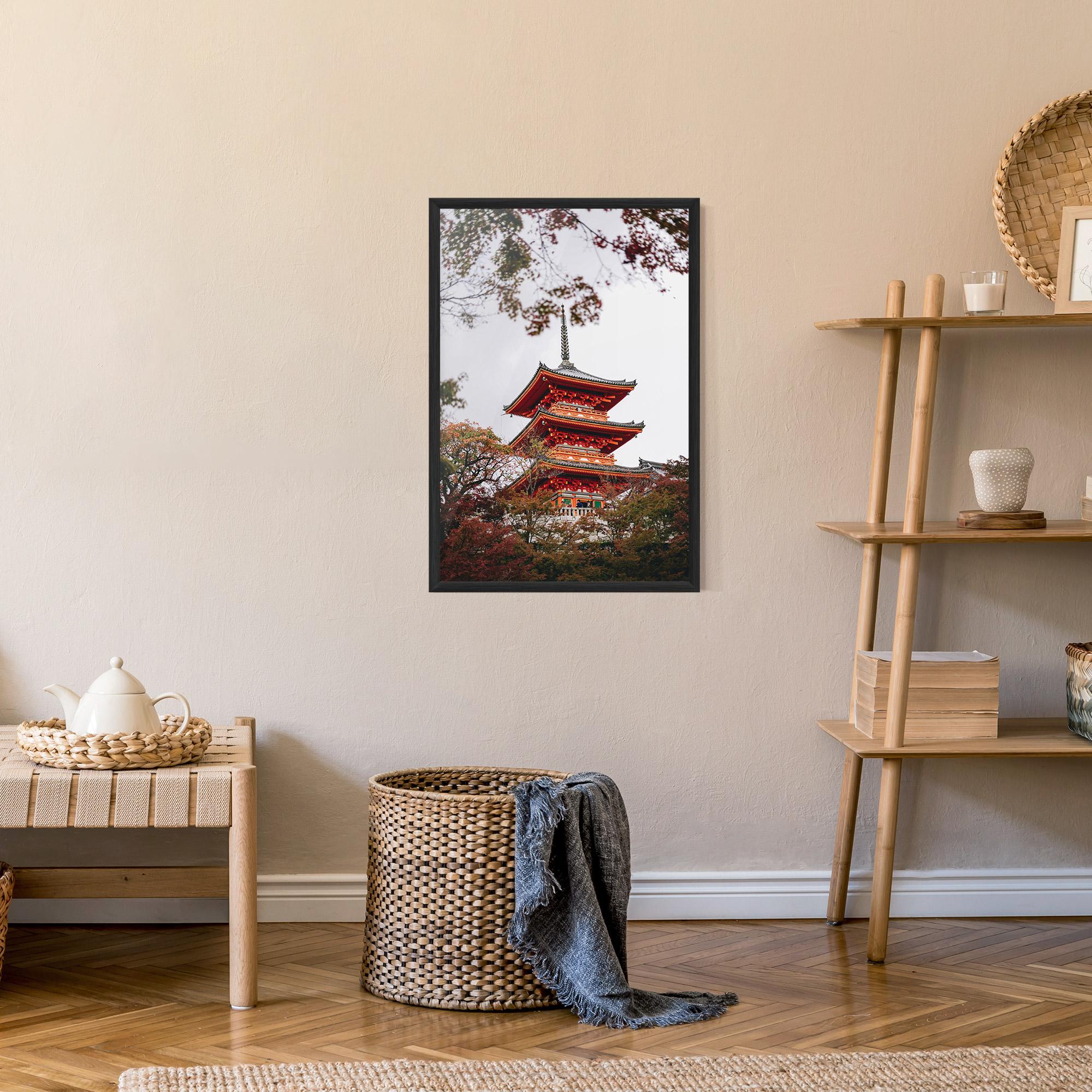 Poster Înrămat Kiyomizu Dera mockup 9