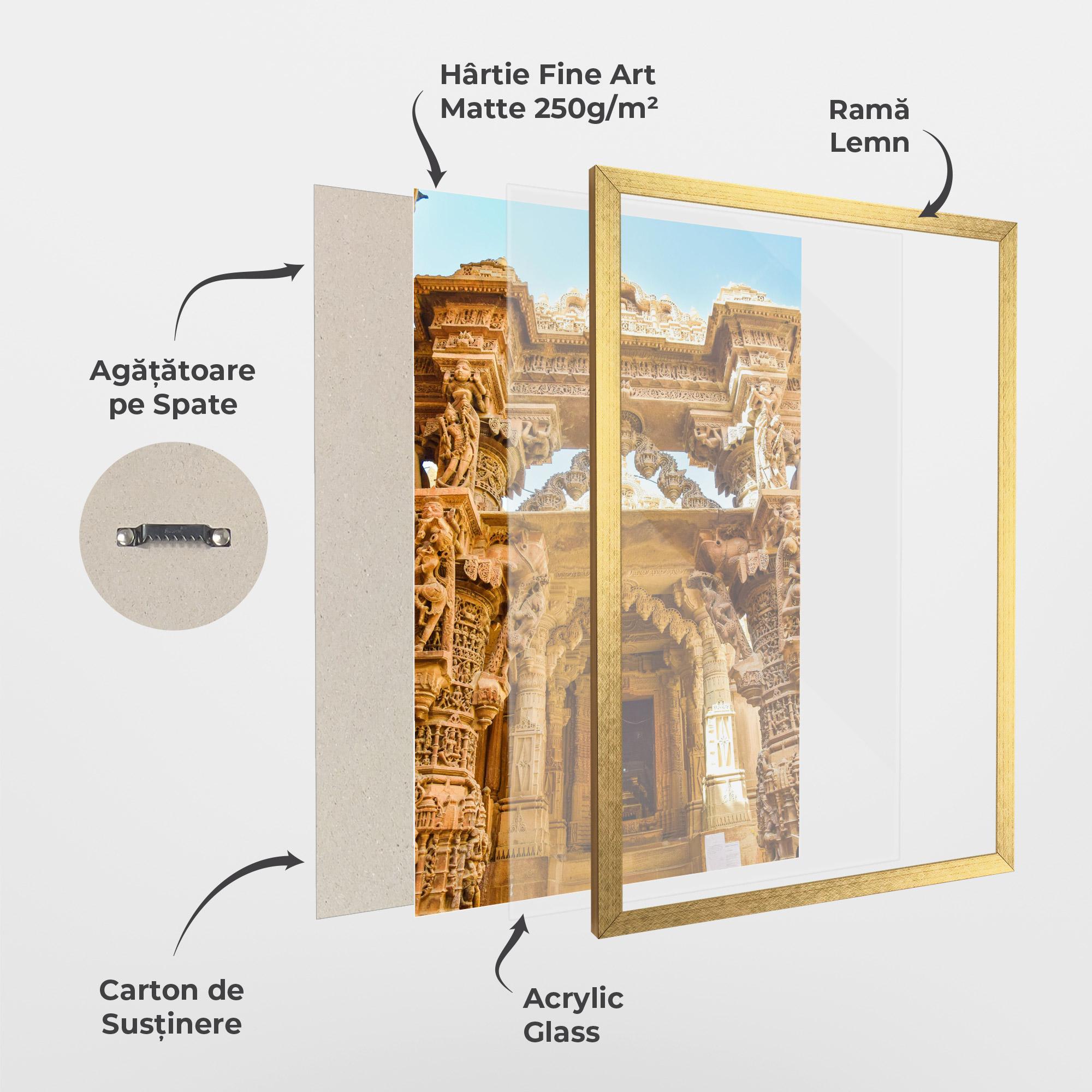Poster Înrămat Temples Of Jaisalmer mockup 1