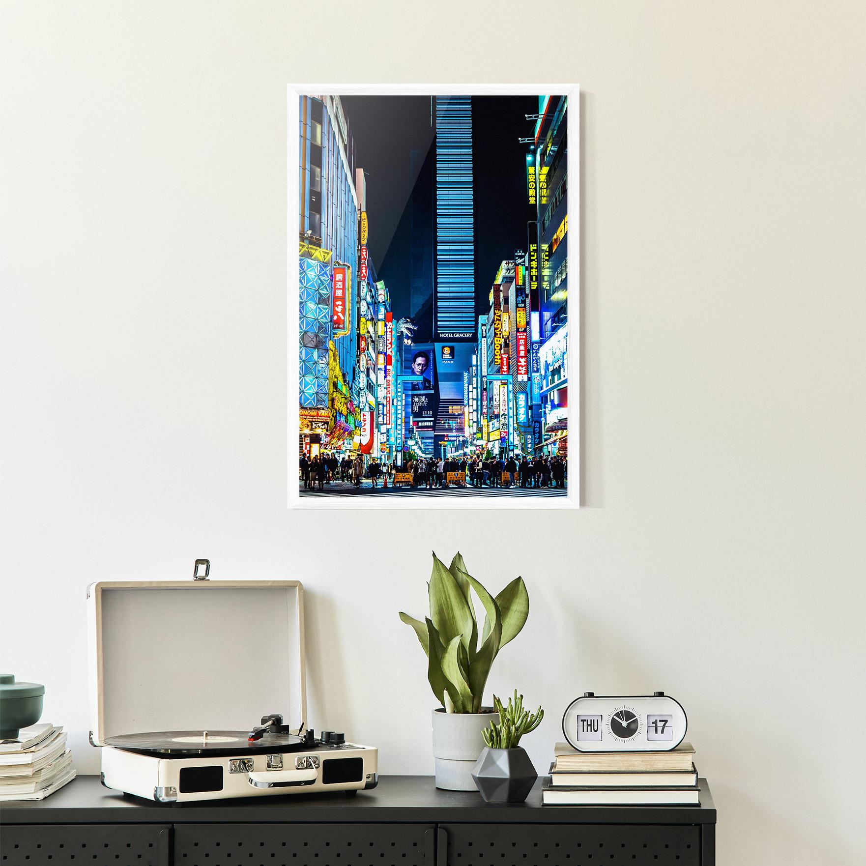 Poster Înrămat Colorful City Lights mockup 2