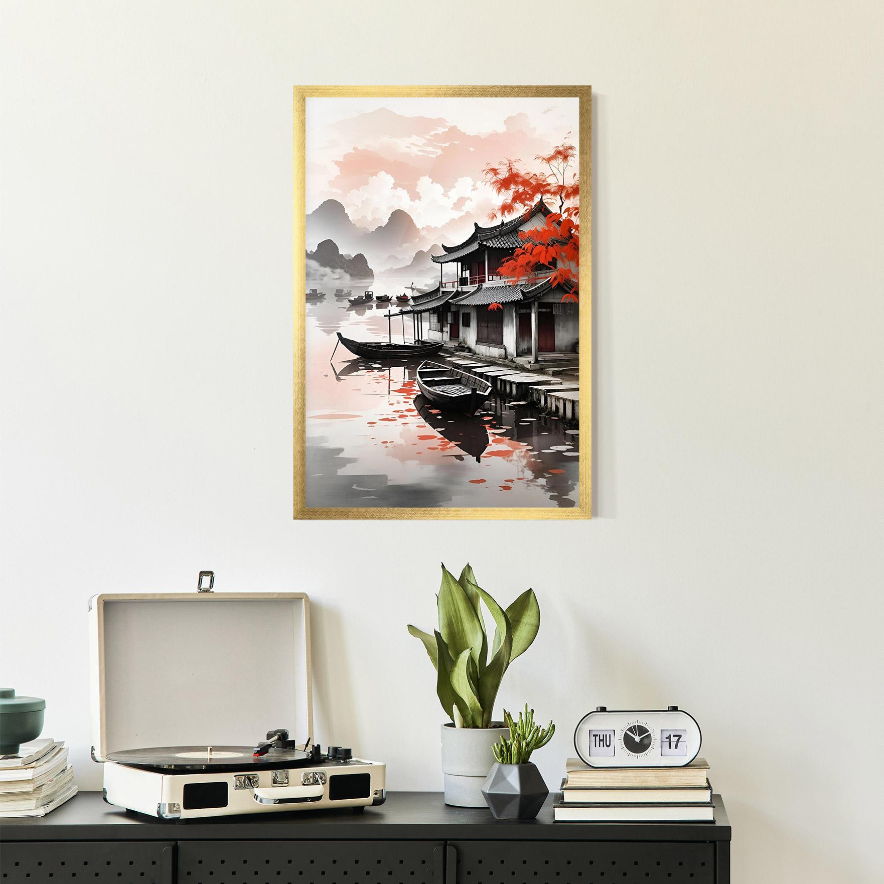 Poster Înrămat Architecture Reflections mockup 2