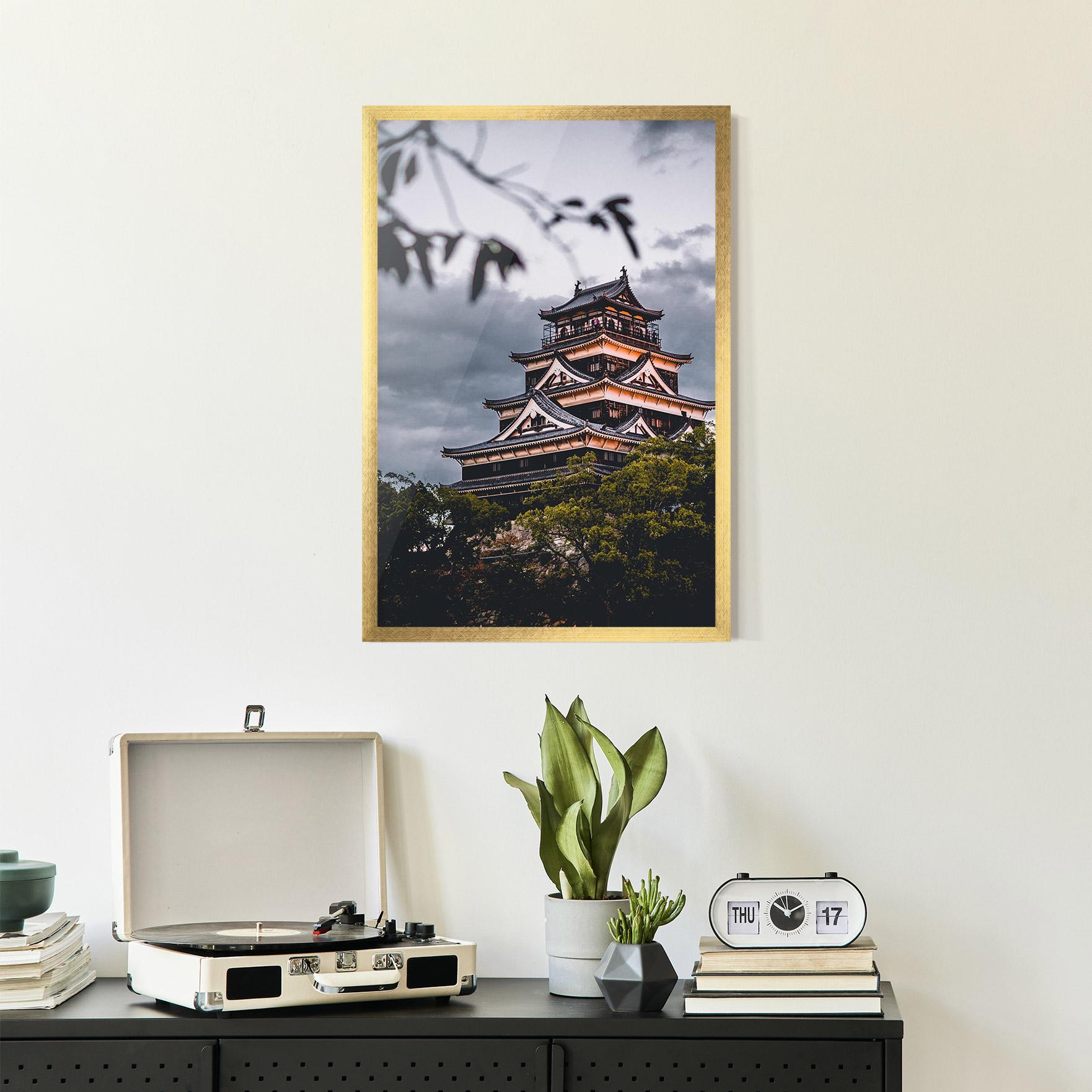 Poster Înrămat Hiroshima Castle mockup 2