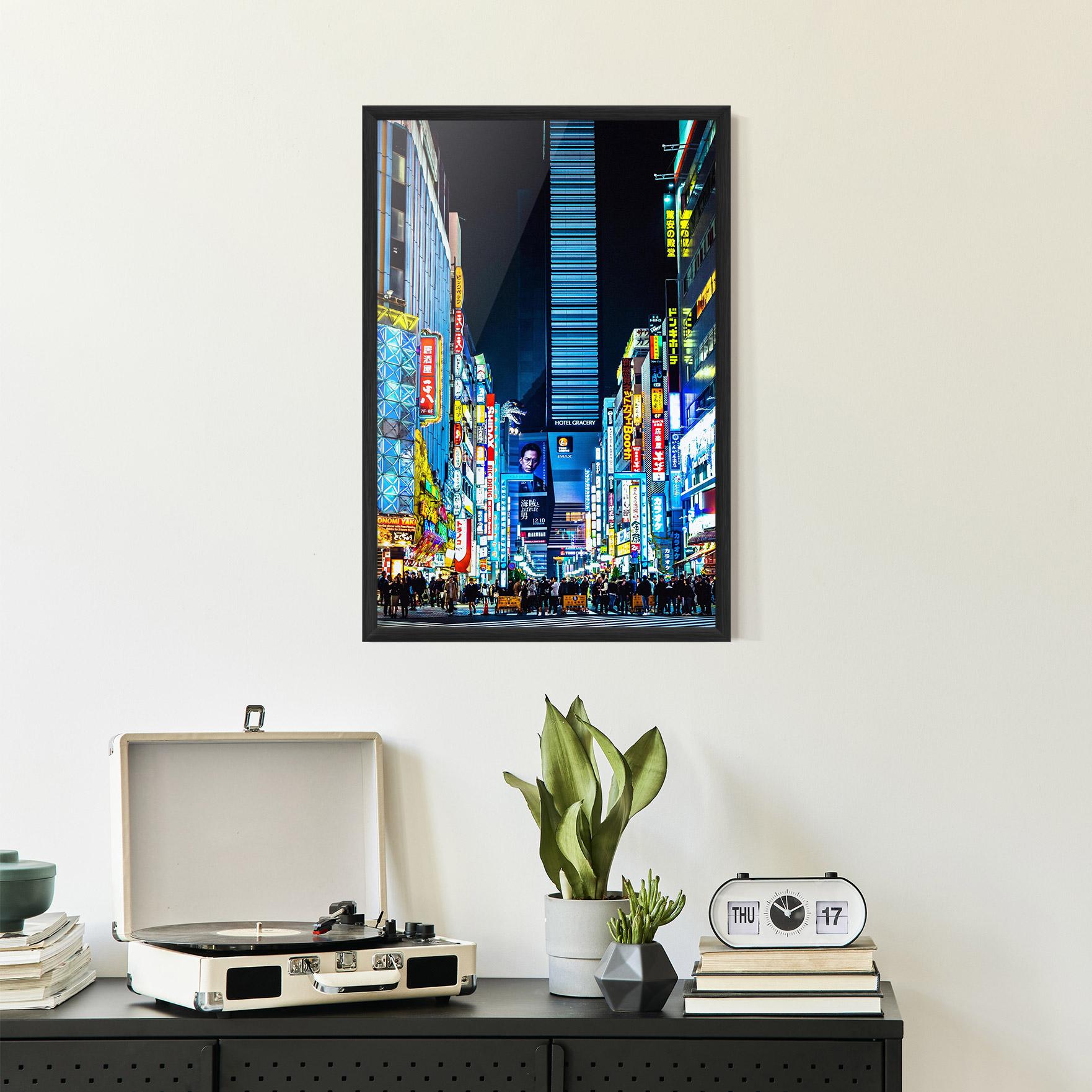 Poster Înrămat Colorful City Lights mockup 2