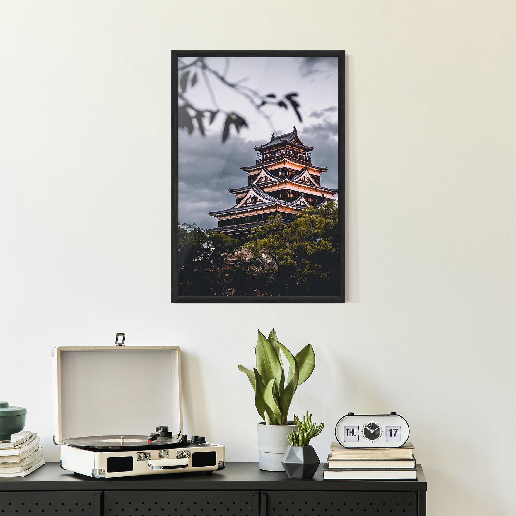 Poster Înrămat Hiroshima Castle mockup 2