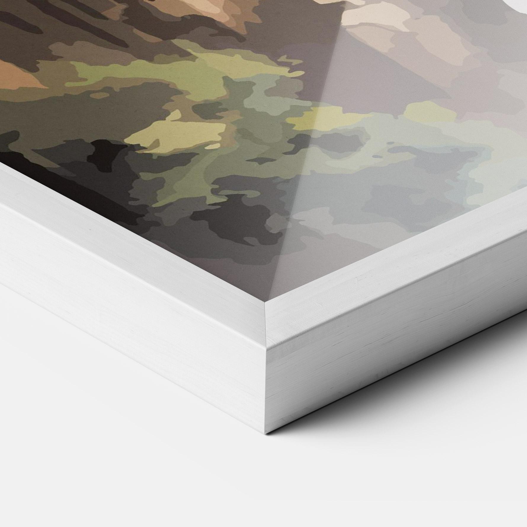 Poster Înrămat Temple Painting mockup 3