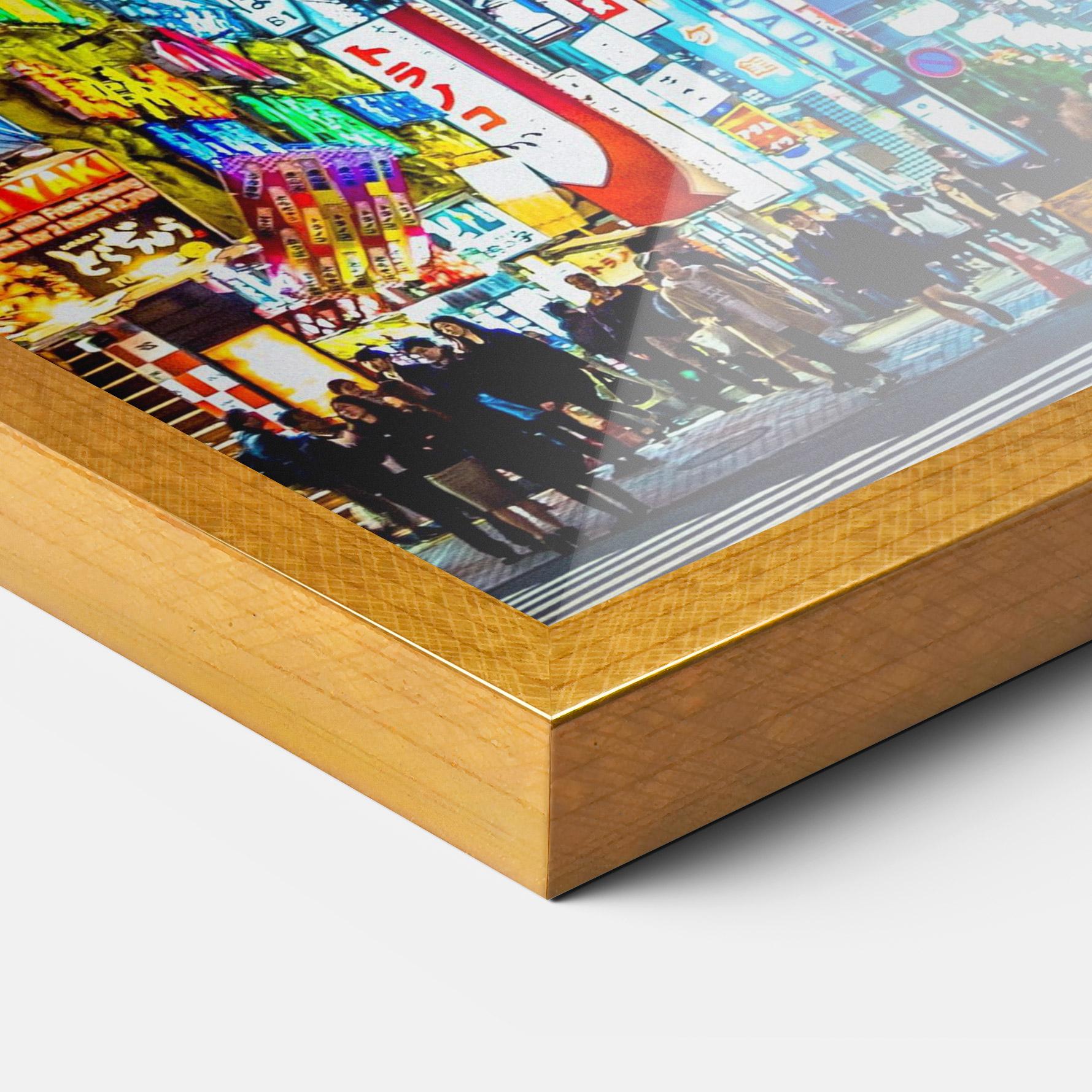 Poster Înrămat Colorful City Lights mockup 3