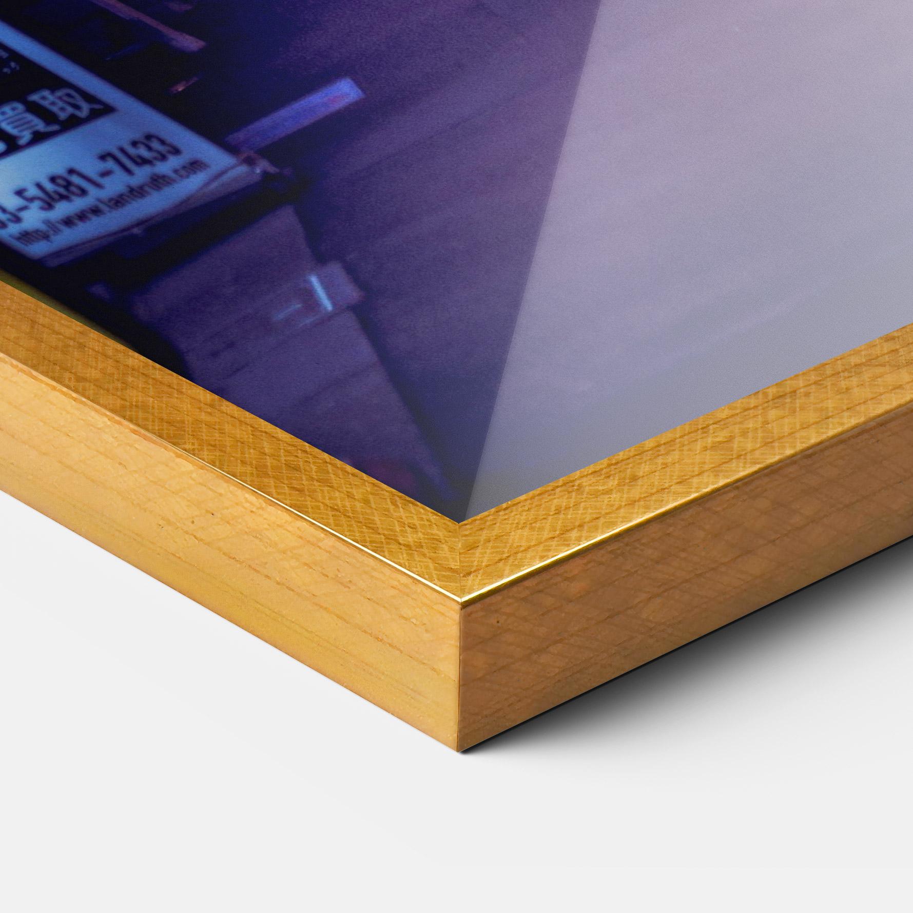 Poster Înrămat Purple Blue Lights mockup 3