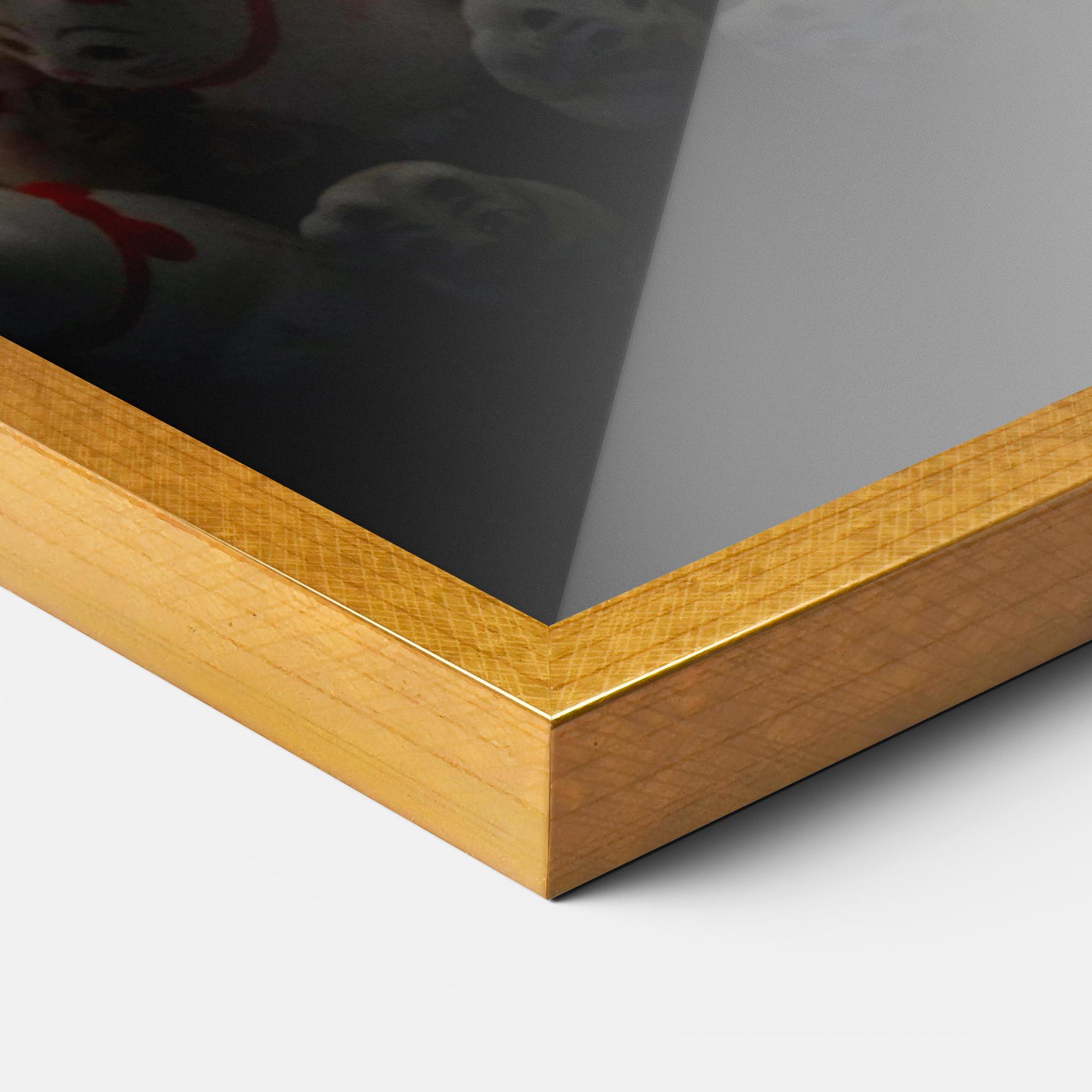 Poster Înrămat White Lucky Cats mockup 3