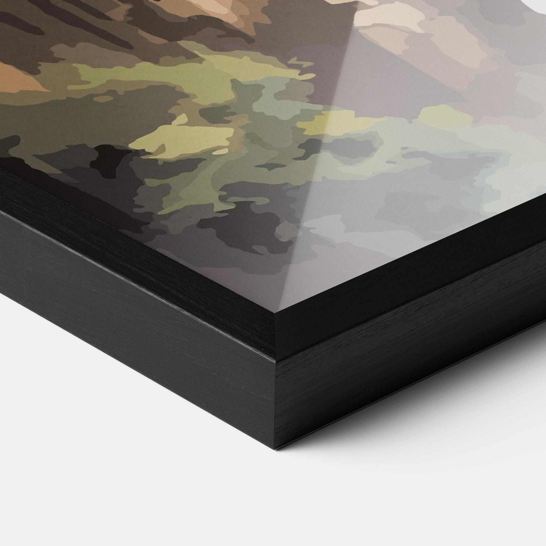 Poster Înrămat Temple Painting mockup 3