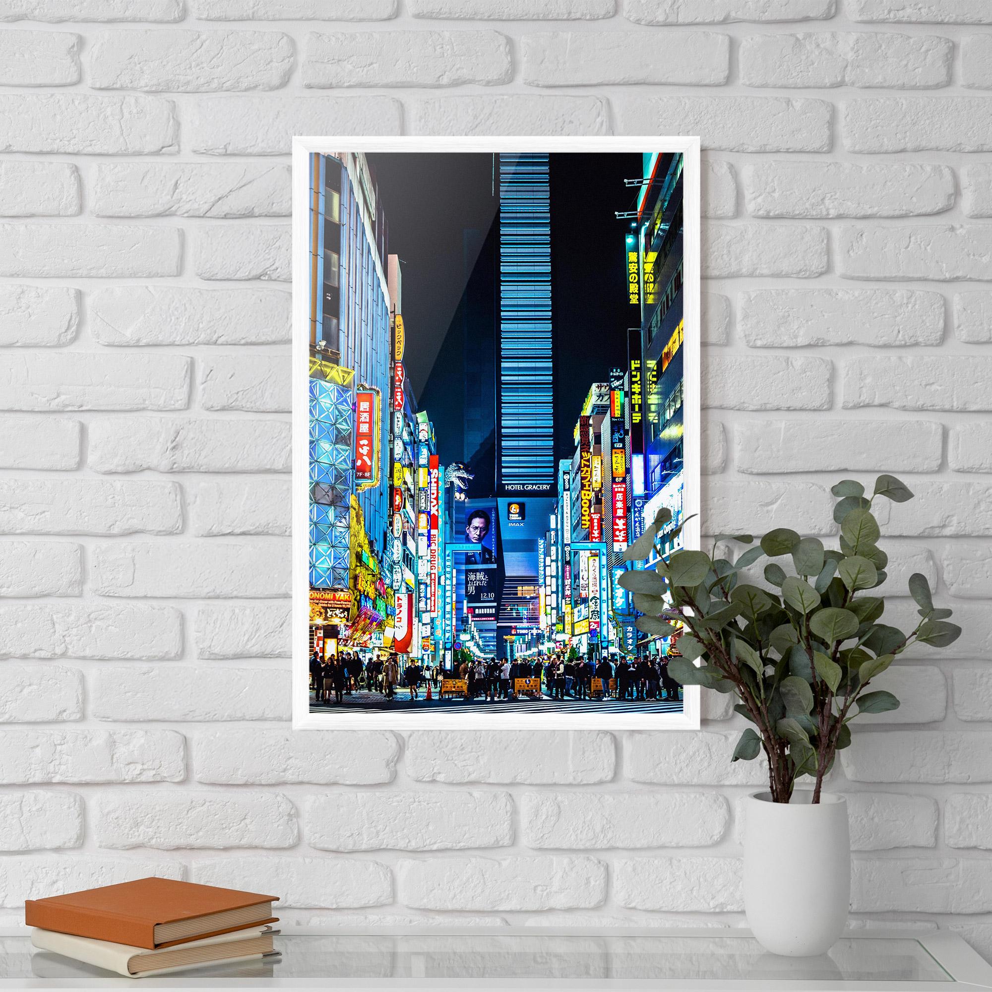 Poster Înrămat Colorful City Lights mockup 5