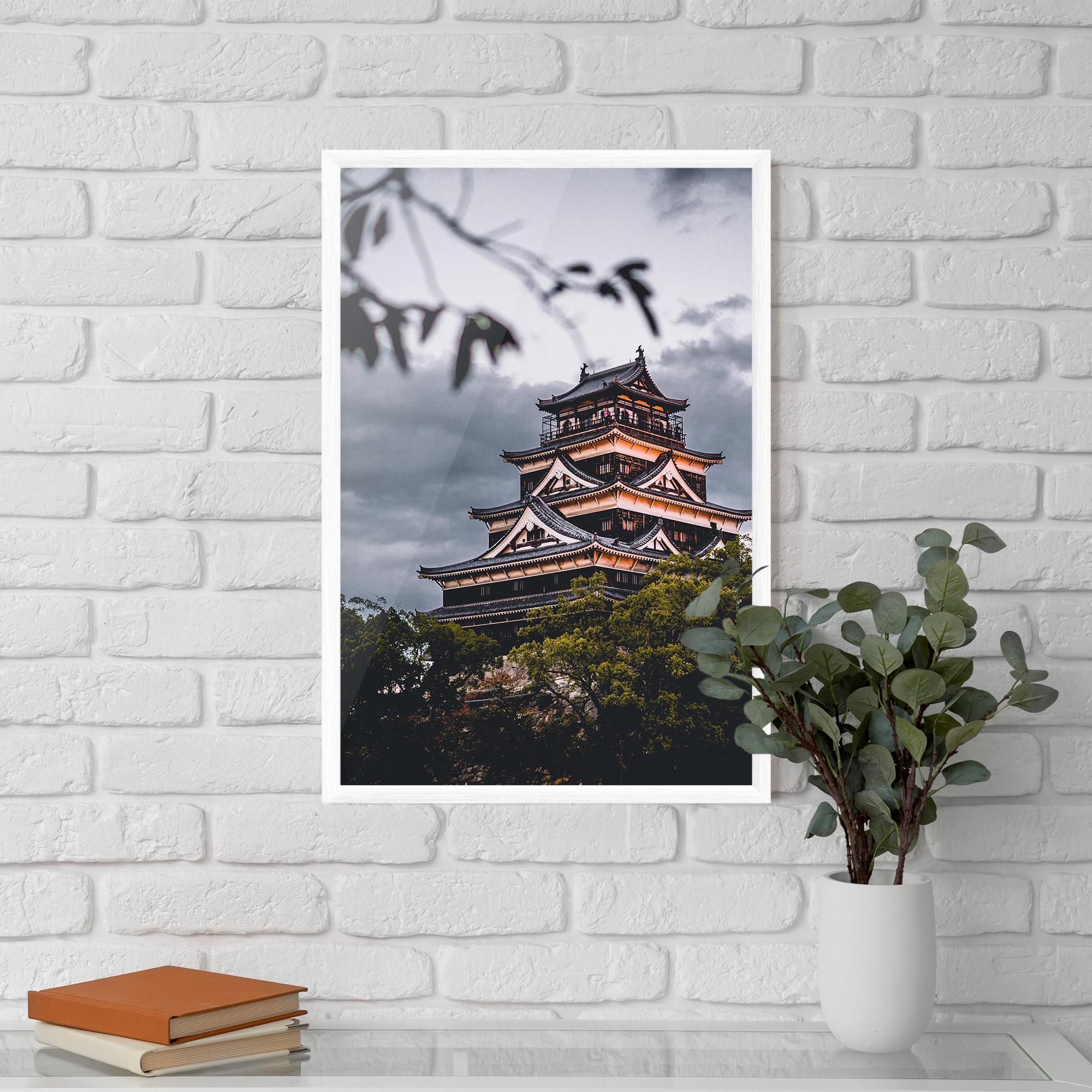 Poster Înrămat Hiroshima Castle mockup 5