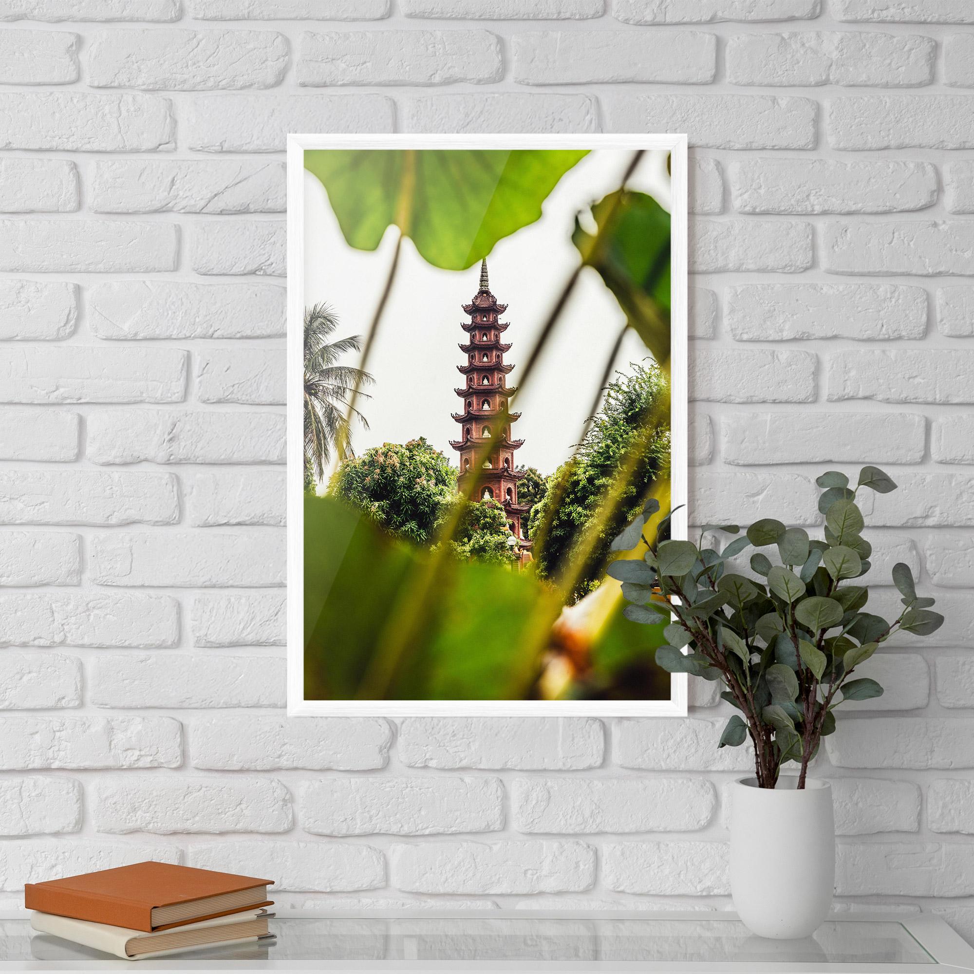 Poster Înrămat Tran Quoc Pagoda mockup 5