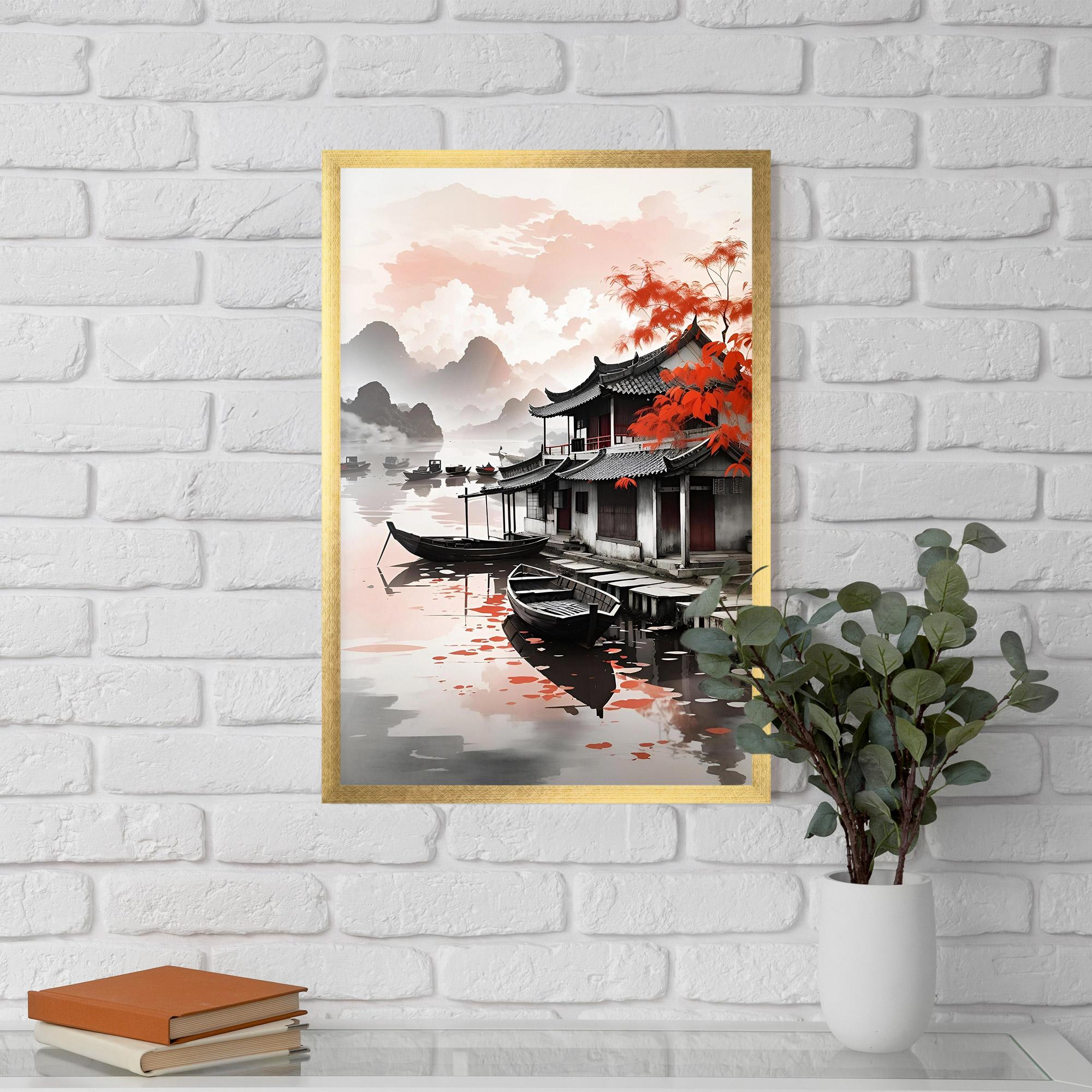 Poster Înrămat Architecture Reflections mockup 5