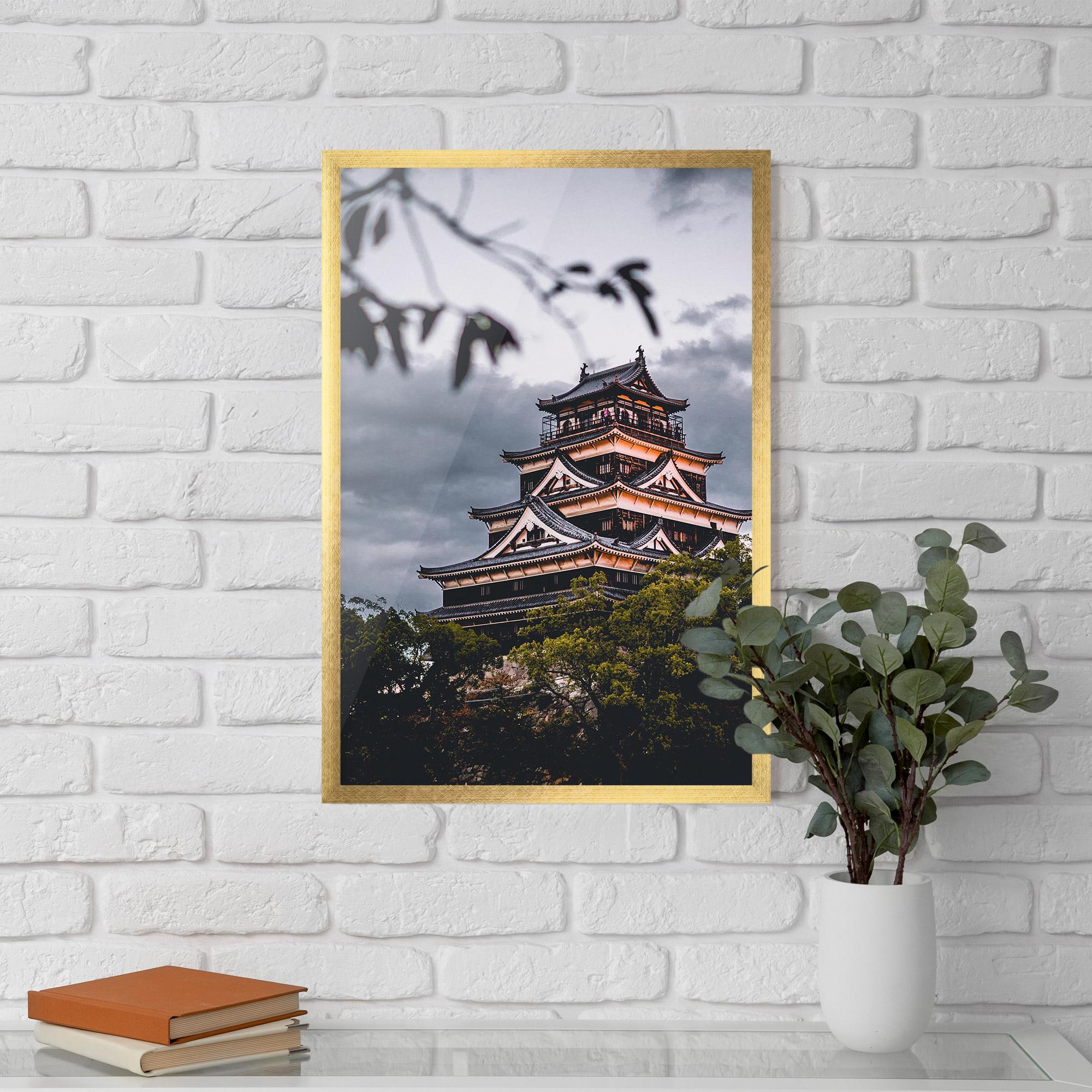 Poster Înrămat Hiroshima Castle mockup 5