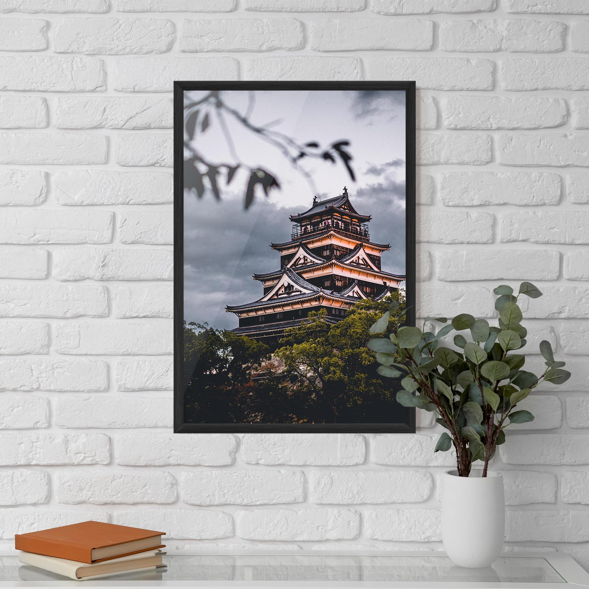 Poster Înrămat Hiroshima Castle mockup 5