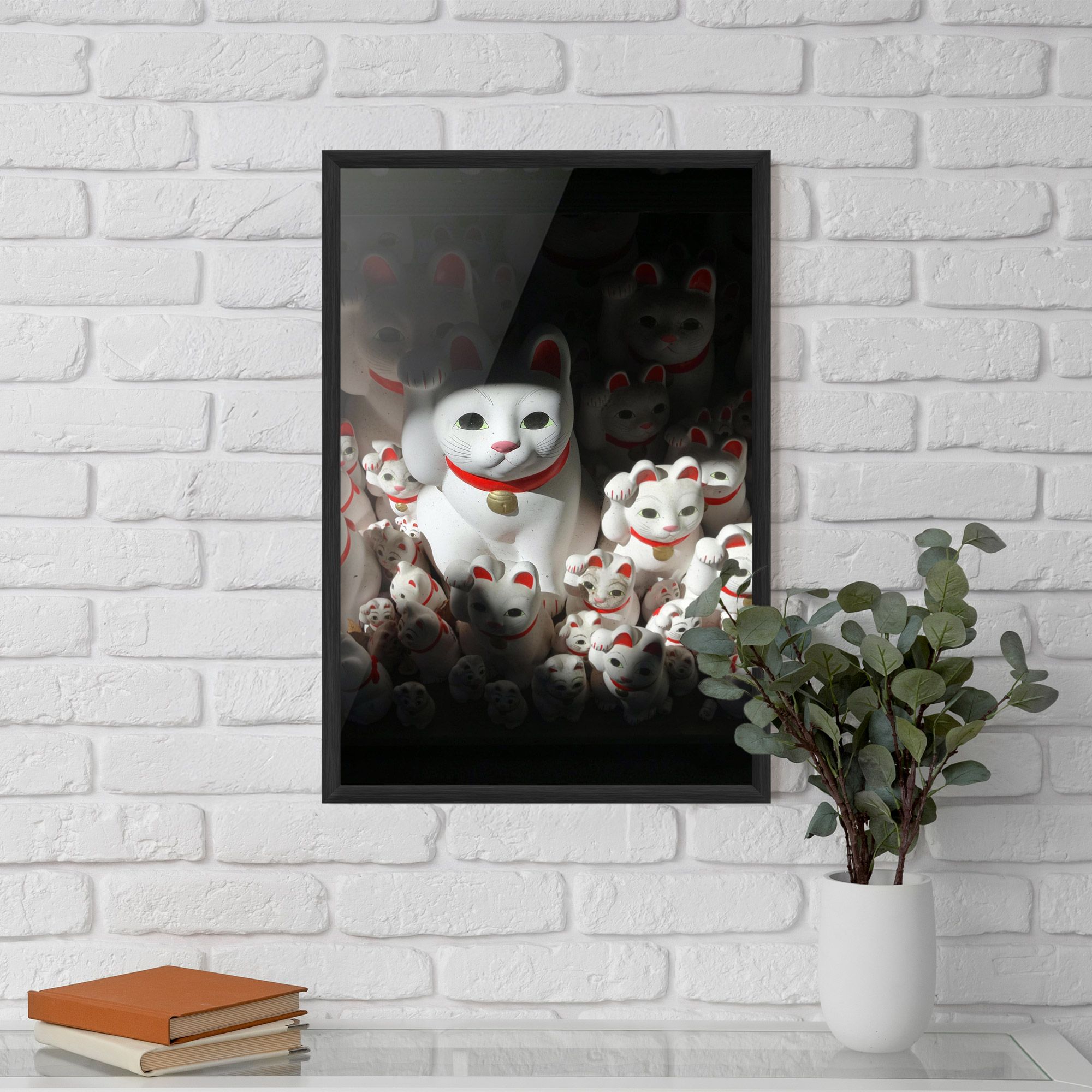 White Lucky Cats mockup 5
