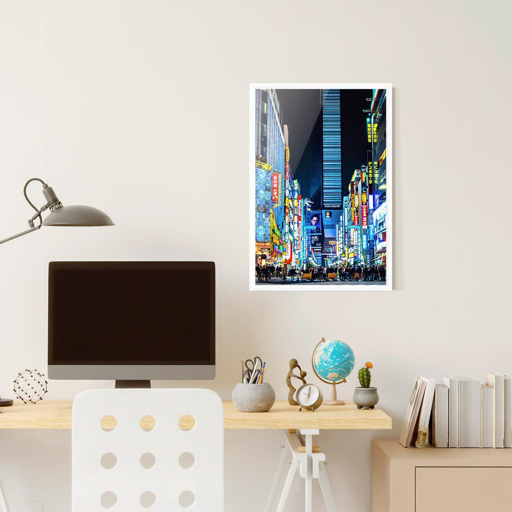 Poster Înrămat Colorful City Lights mockup 6