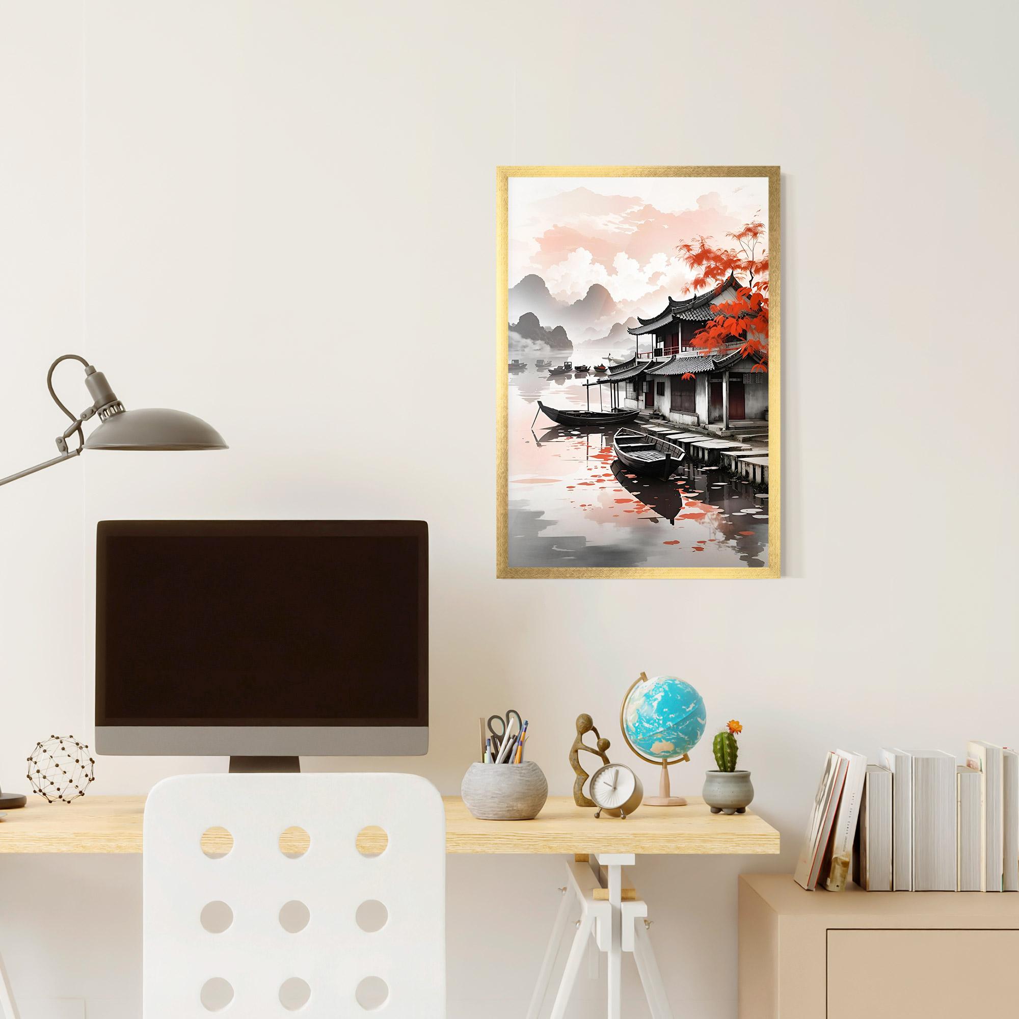 Poster Înrămat Architecture Reflections mockup 6