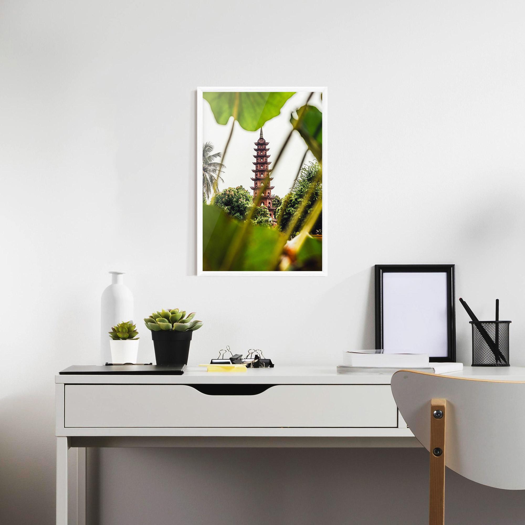 Poster Înrămat Tran Quoc Pagoda mockup 7