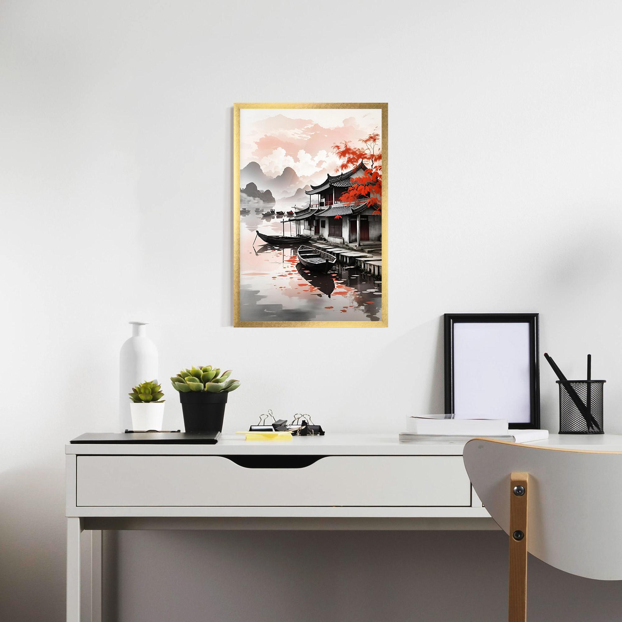 Poster Înrămat Architecture Reflections mockup 7