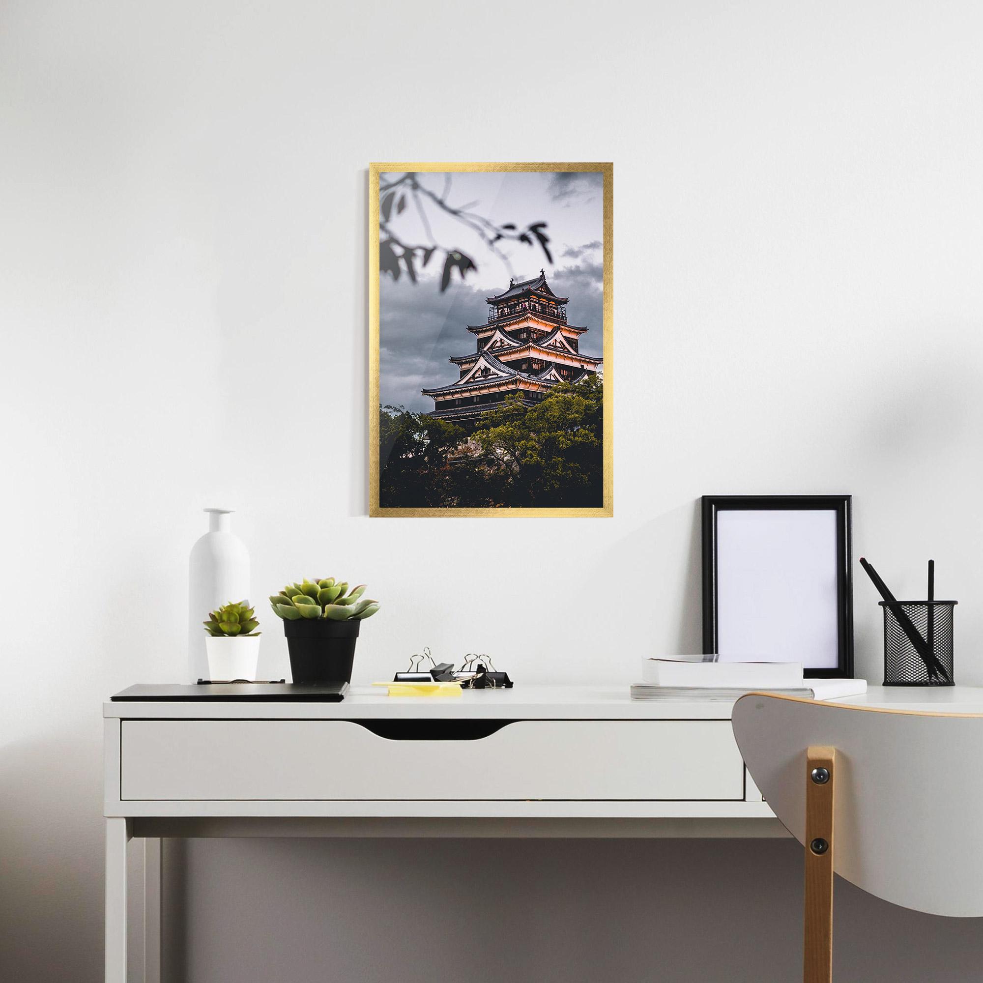 Poster Înrămat Hiroshima Castle mockup 7