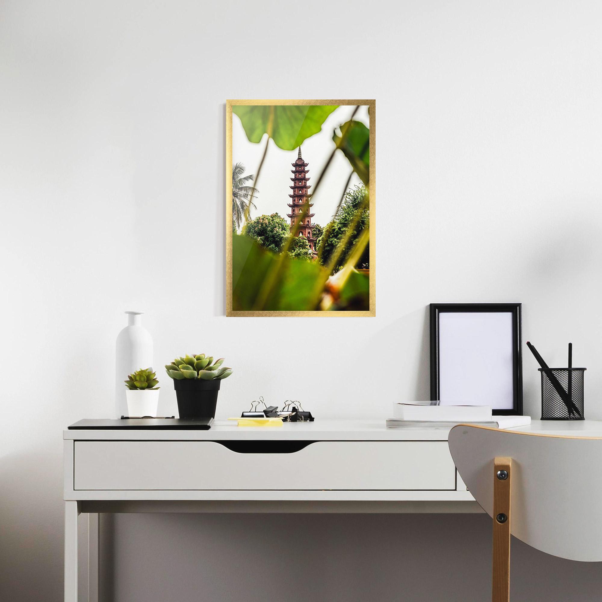 Poster Înrămat Tran Quoc Pagoda mockup 7