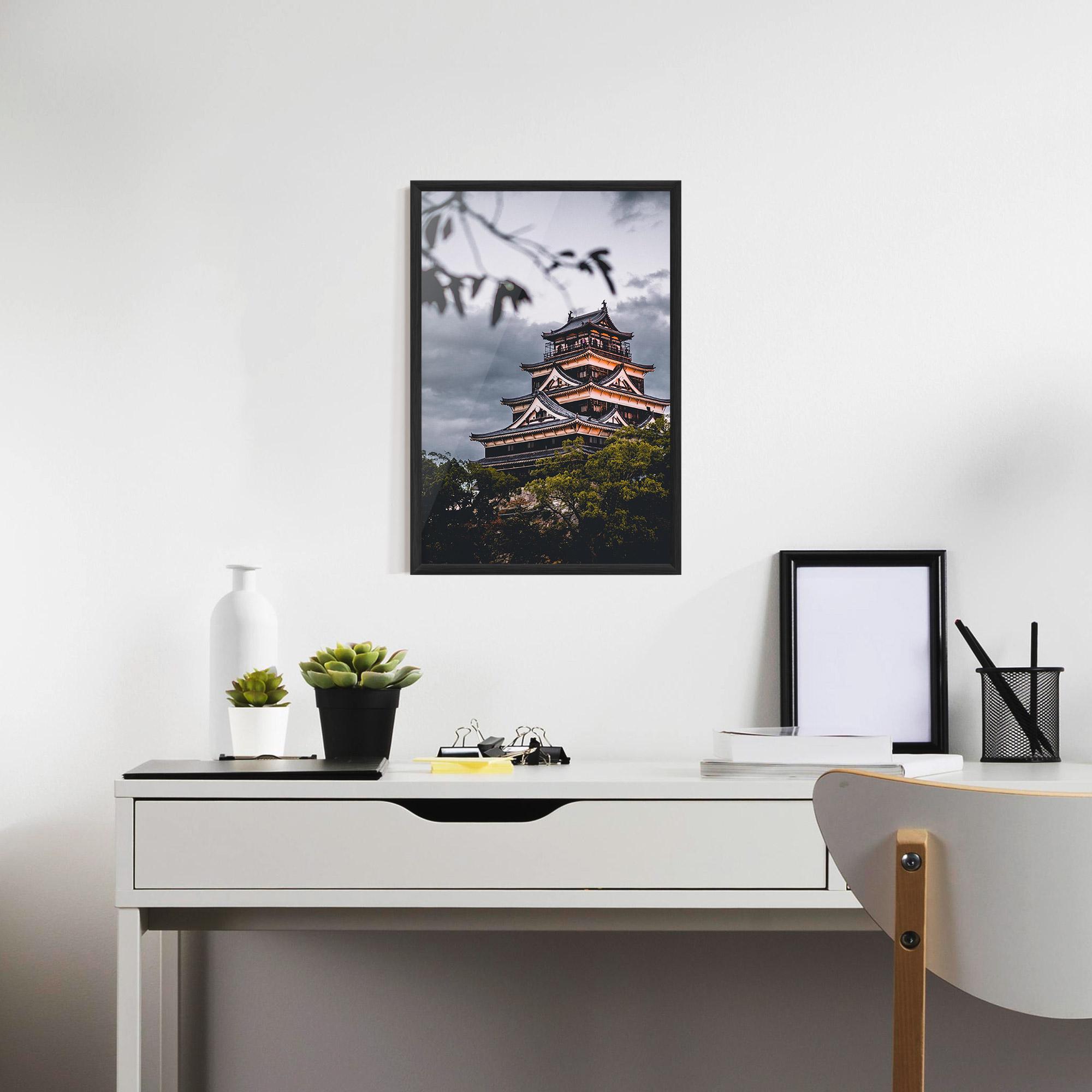 Poster Înrămat Hiroshima Castle mockup 7