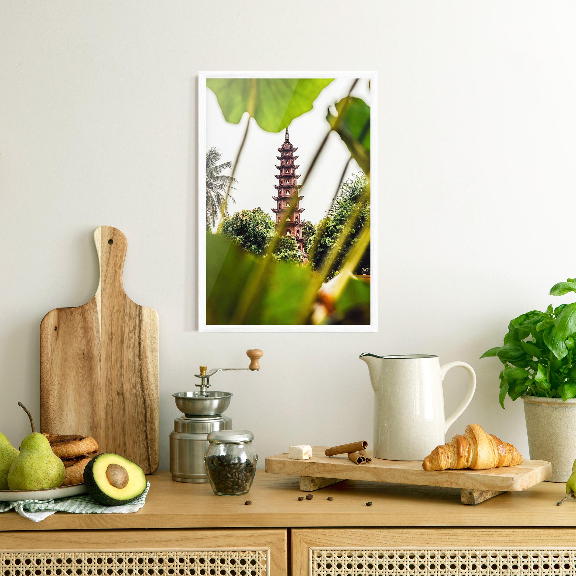 Poster Înrămat Tran Quoc Pagoda mockup 8