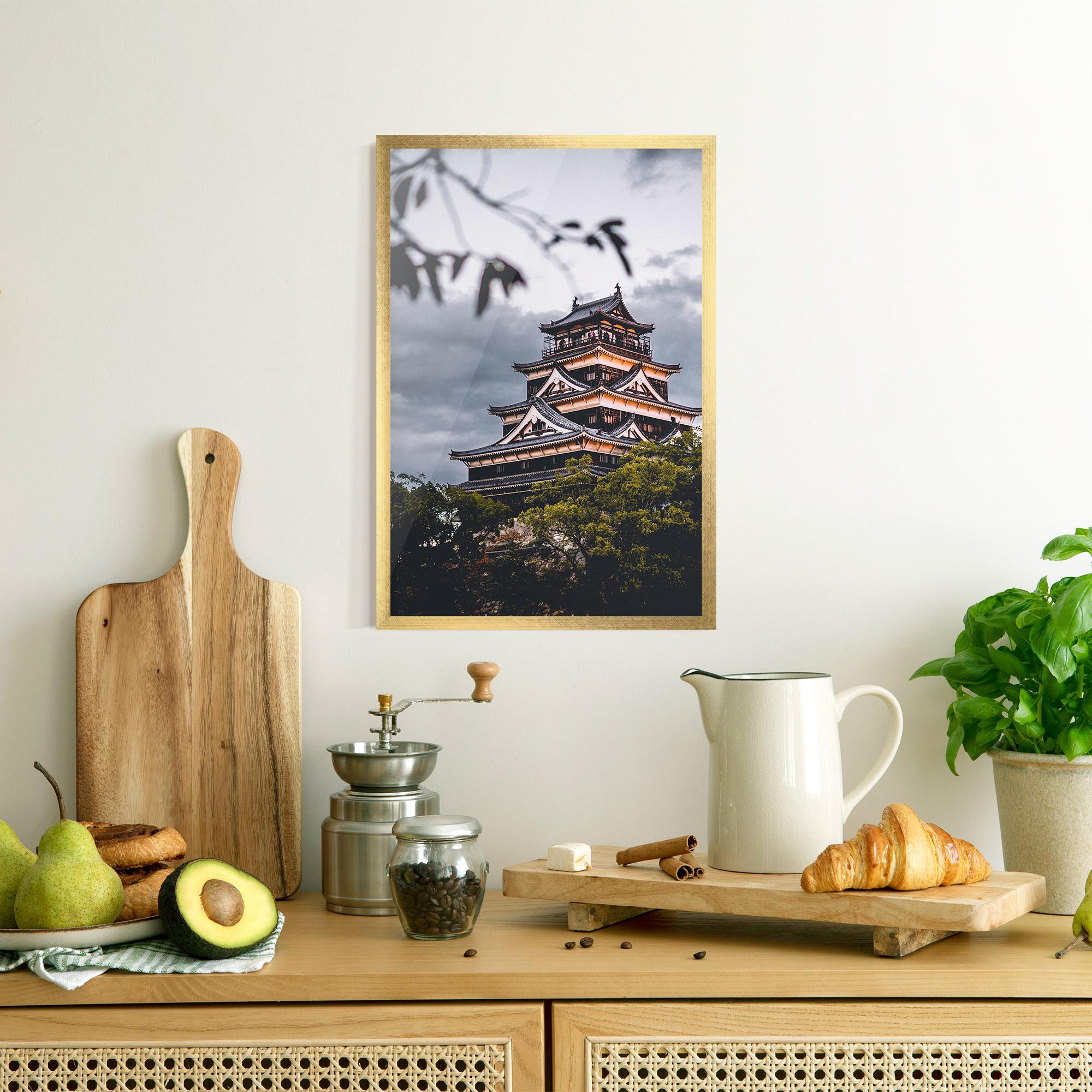 Poster Înrămat Hiroshima Castle mockup 8