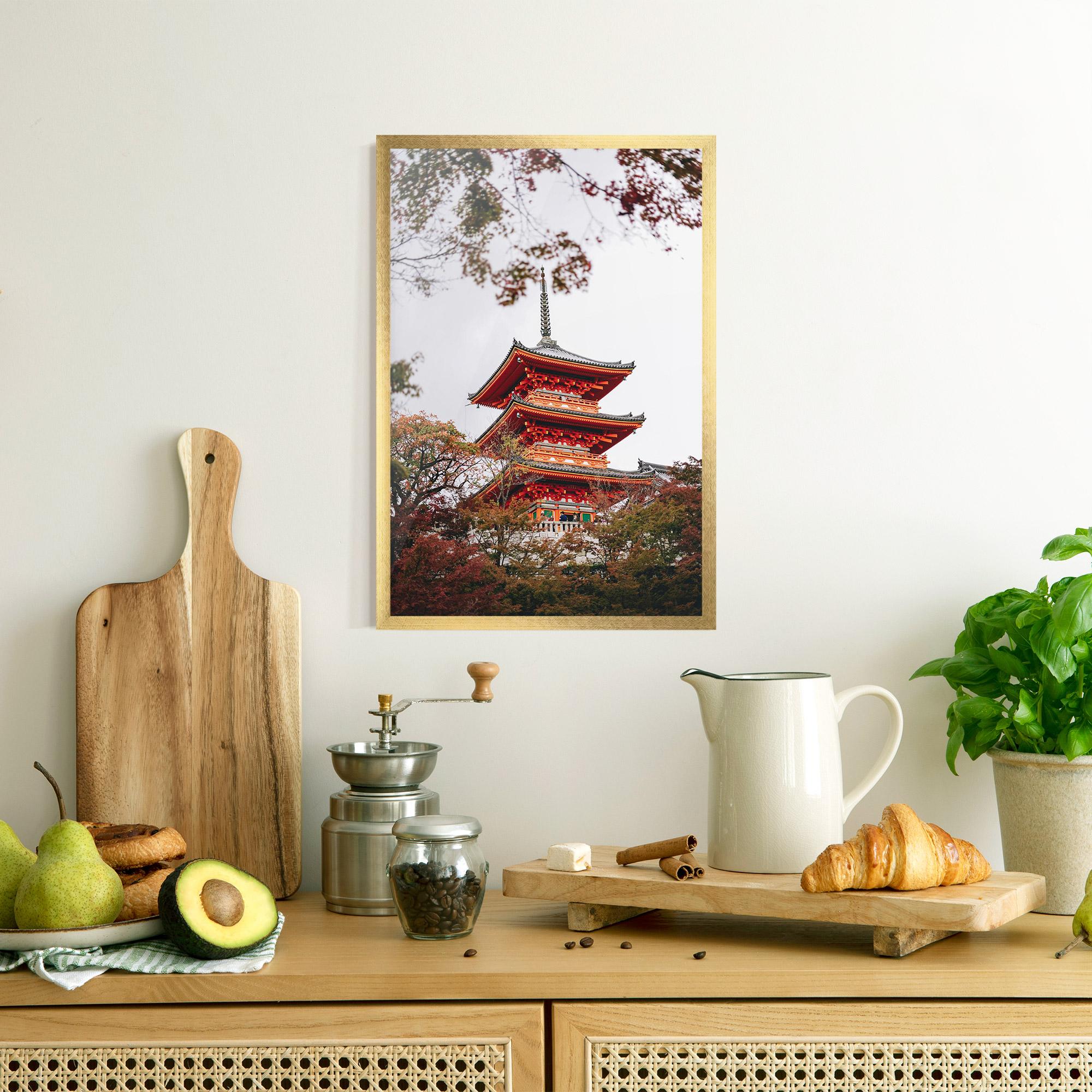Poster Înrămat Kiyomizu Dera mockup 8