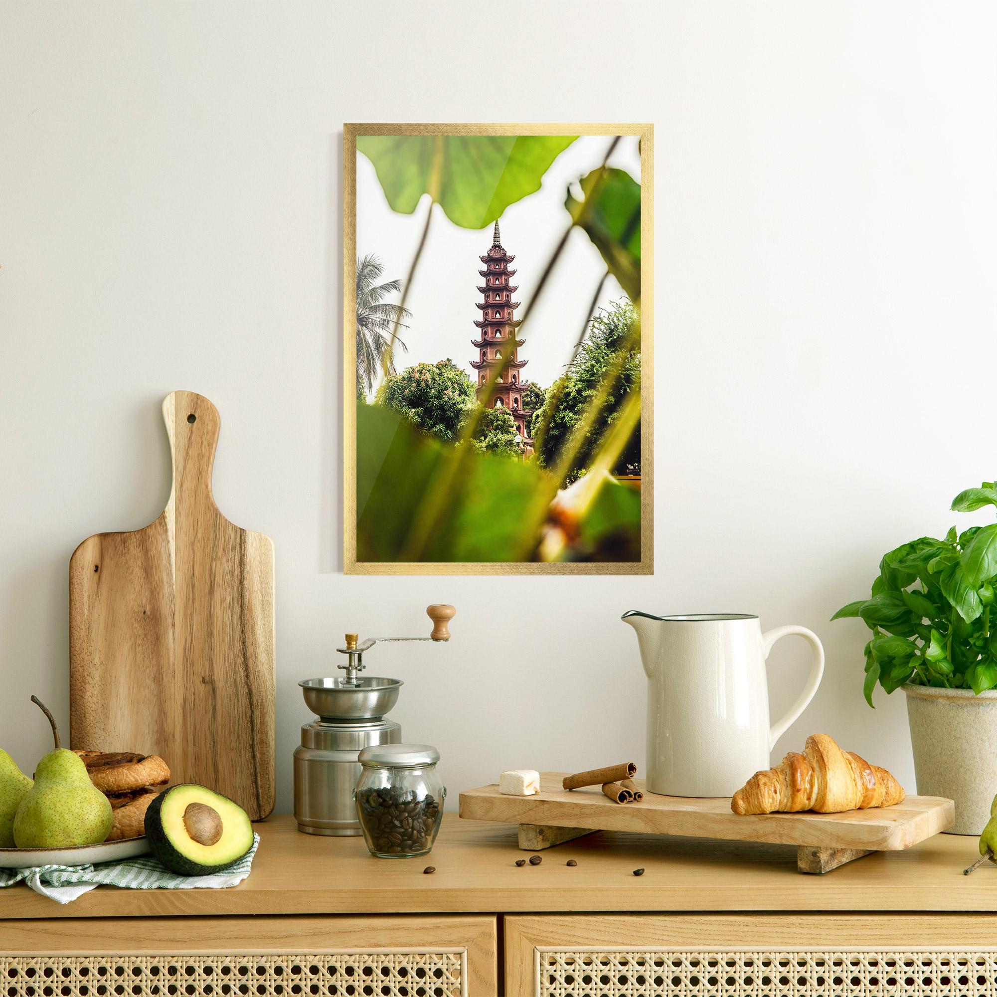 Poster Înrămat Tran Quoc Pagoda mockup 8