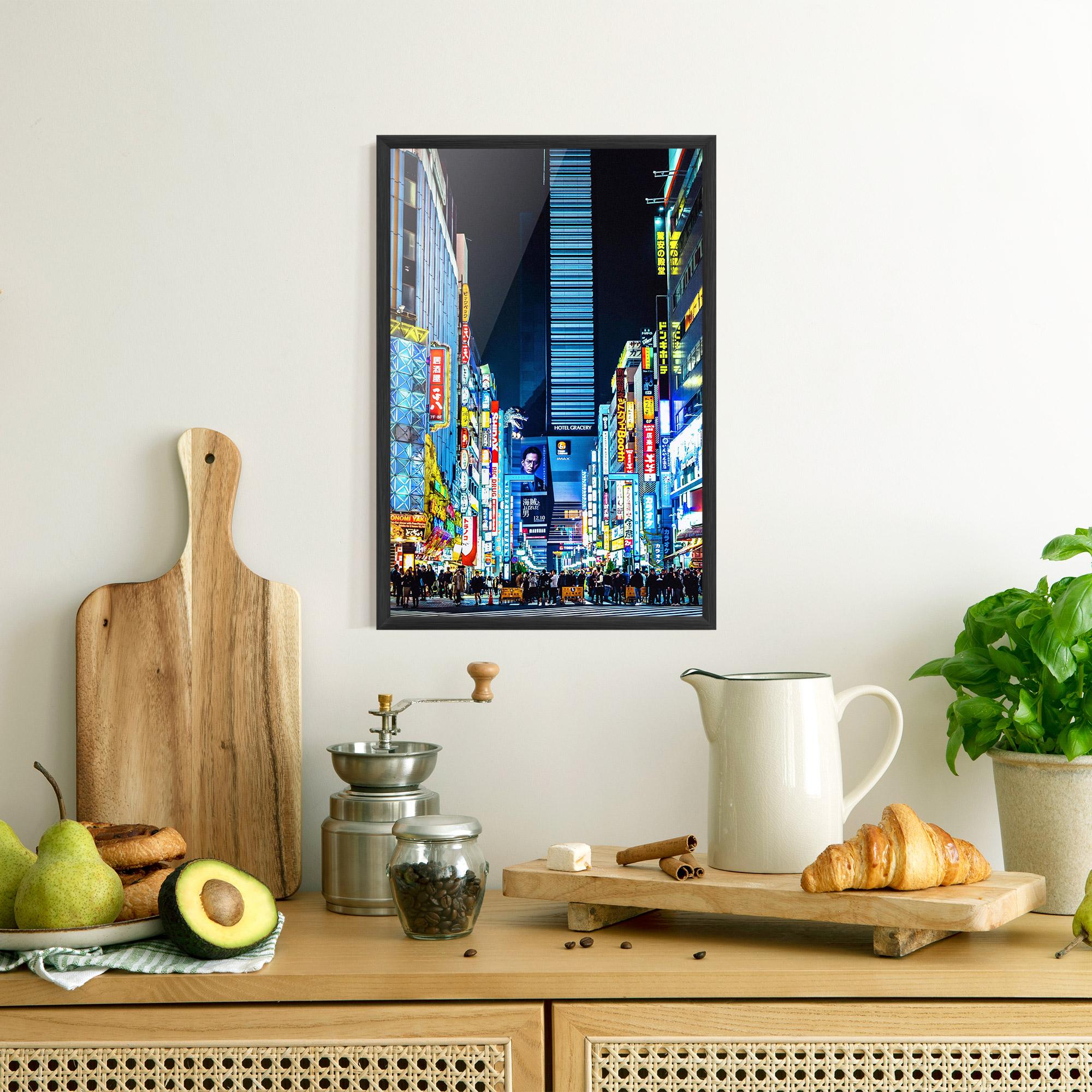 Poster Înrămat Colorful City Lights mockup 8