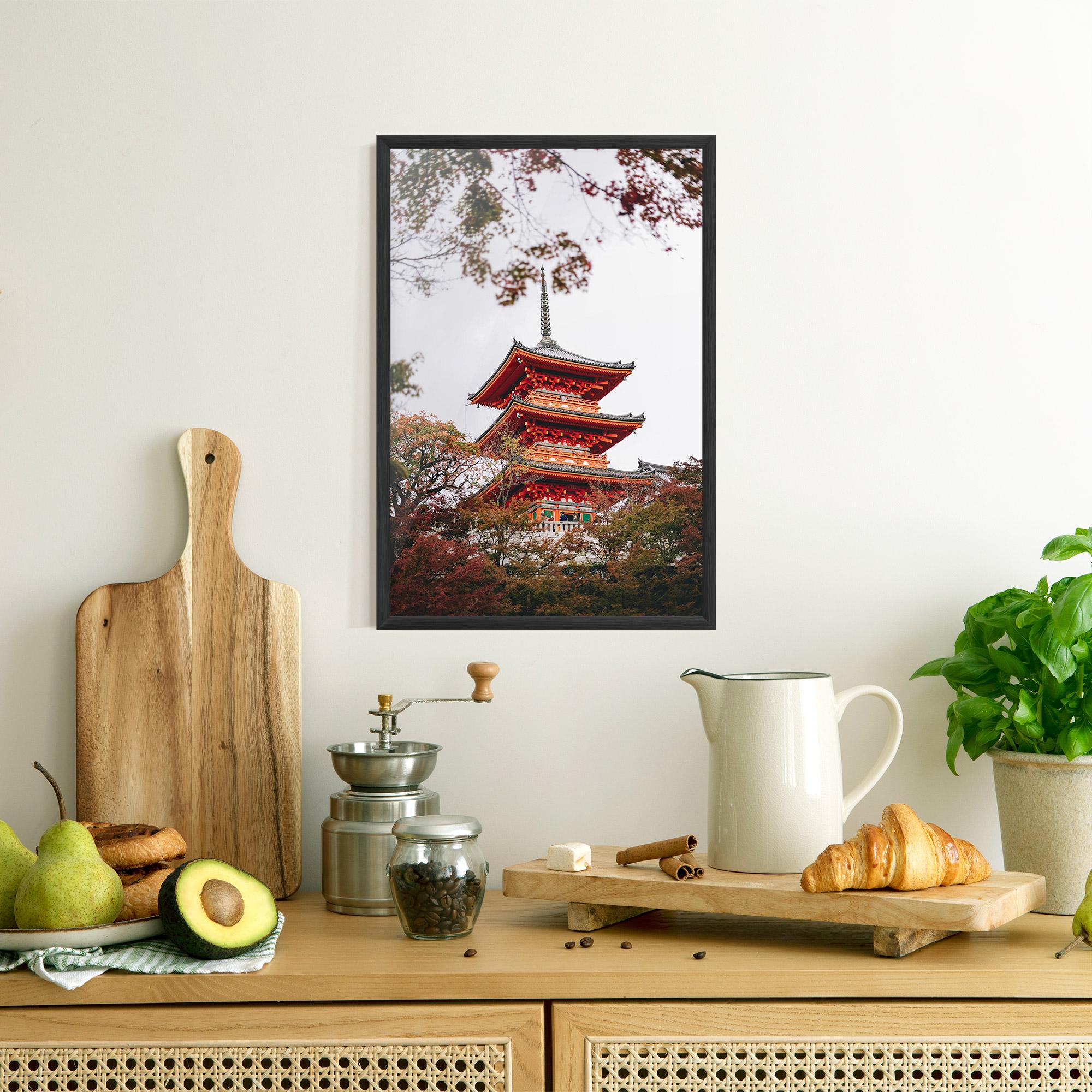 Poster Înrămat Kiyomizu Dera mockup 8
